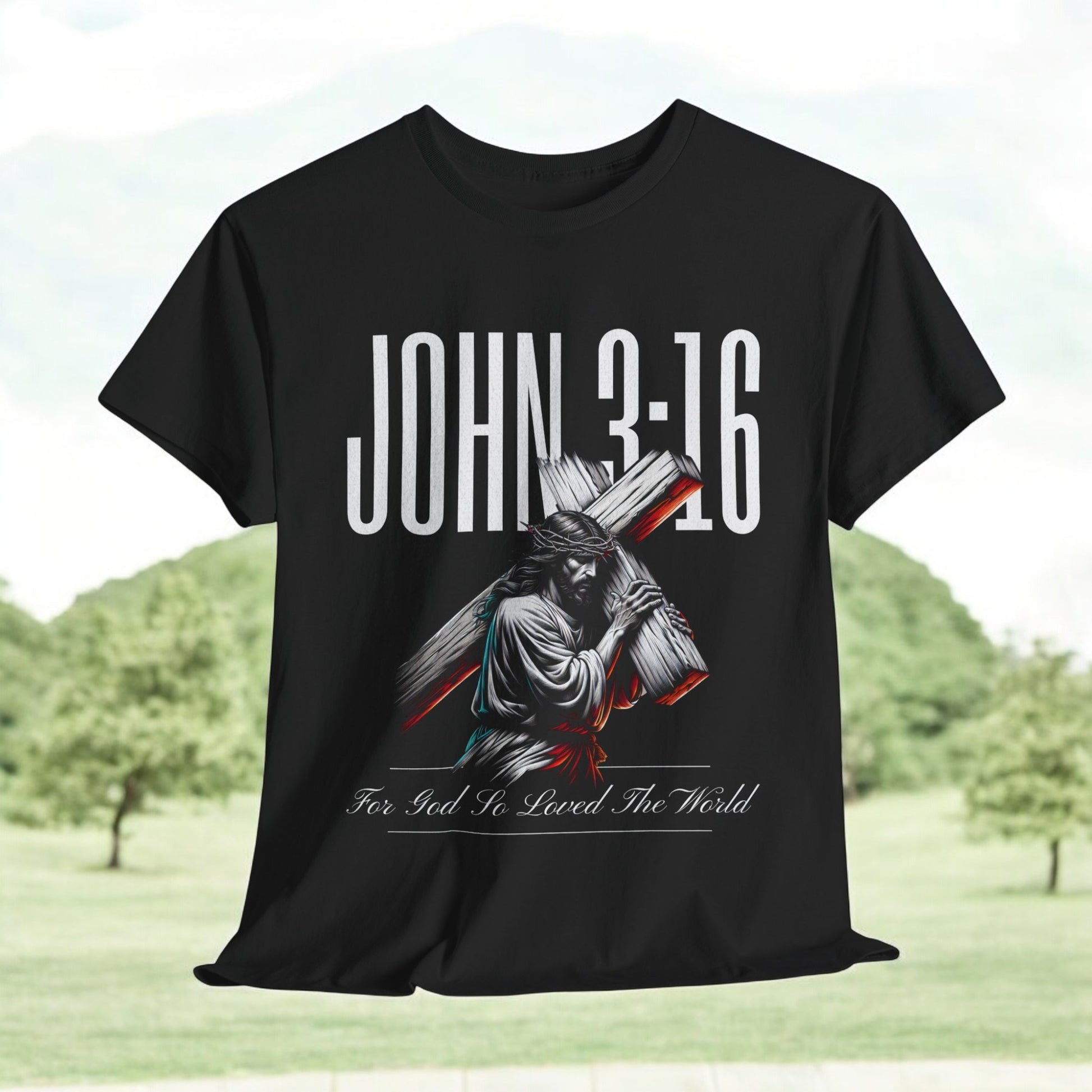 For God So Loved the World T-Shirt – John 3:16 Christian Tee

