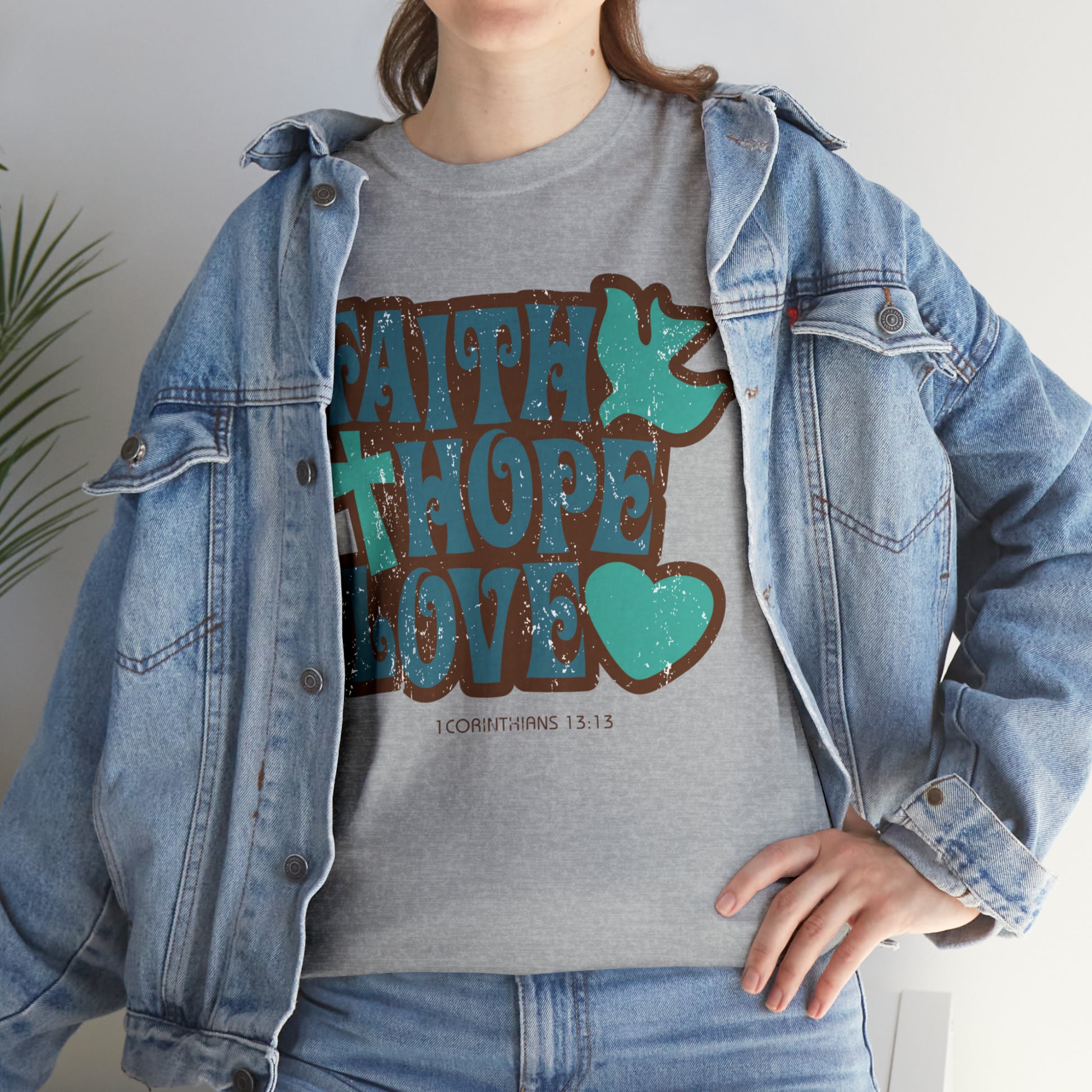 "Faith, Hope, Love" T-Shirt - Weave Got Gifts - Unique Gifts You Won’t Find Anywhere Else!