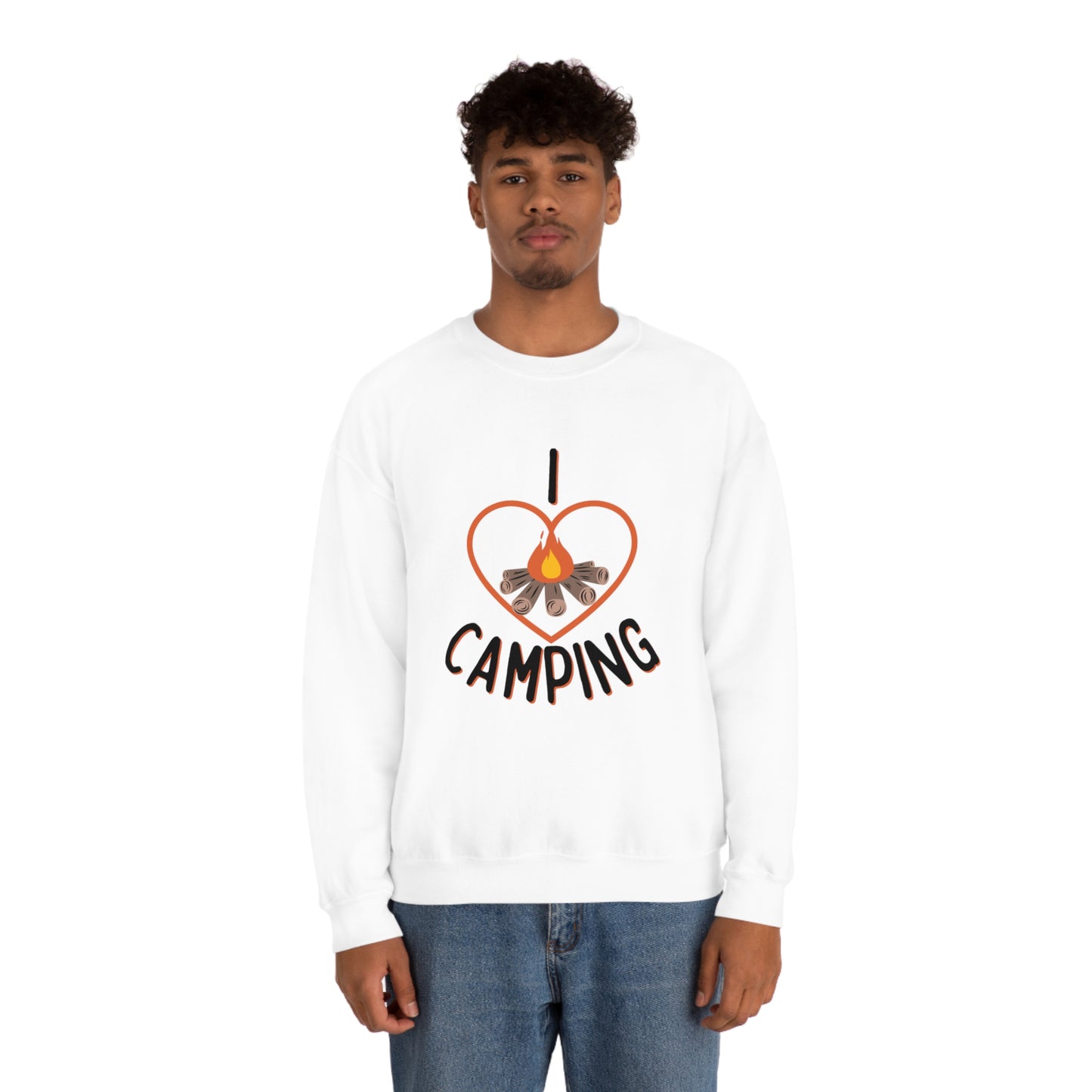 "I Love Camping" Crewneck Sweatshirt - Weave Got Gifts - Unique Gifts You Won’t Find Anywhere Else!