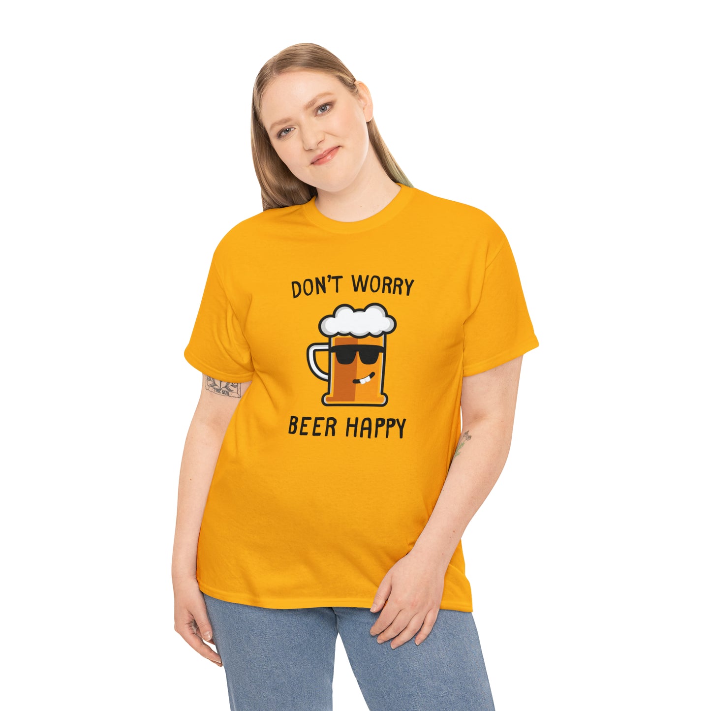 "Don't Worry, Beer Happy" T-Shirt - Weave Got Gifts - Unique Gifts You Won’t Find Anywhere Else!