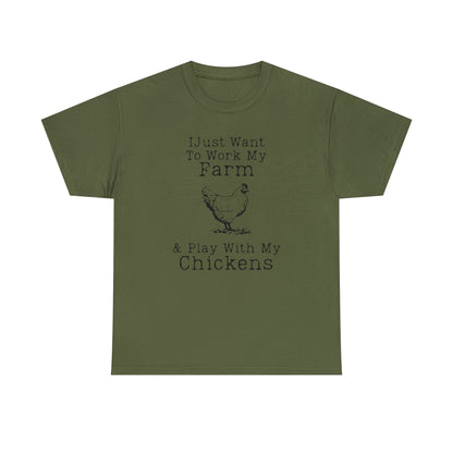 "Farm & Chickens" T-Shirt - Weave Got Gifts - Unique Gifts You Won’t Find Anywhere Else!