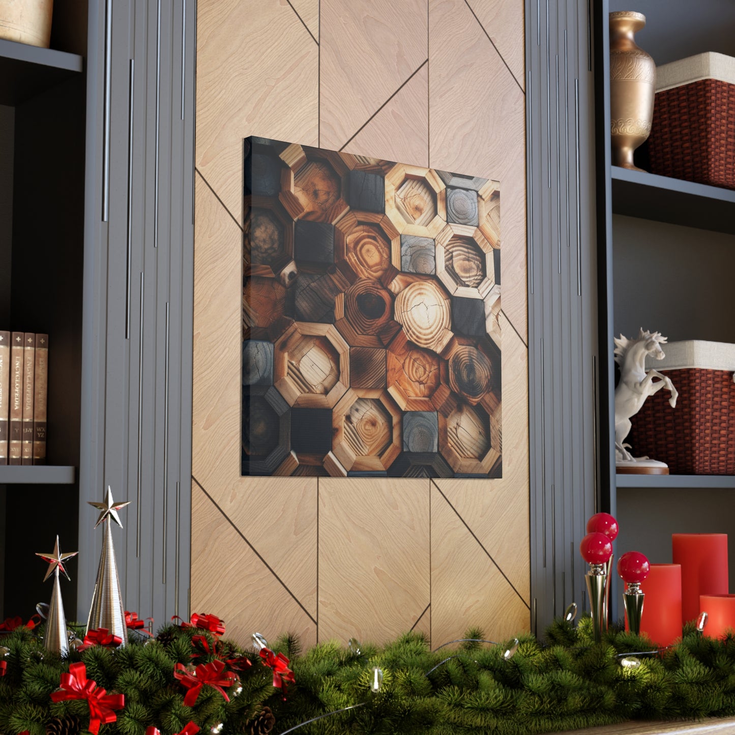 "Geometric Wood" Wall Art - Weave Got Gifts - Unique Gifts You Won’t Find Anywhere Else!