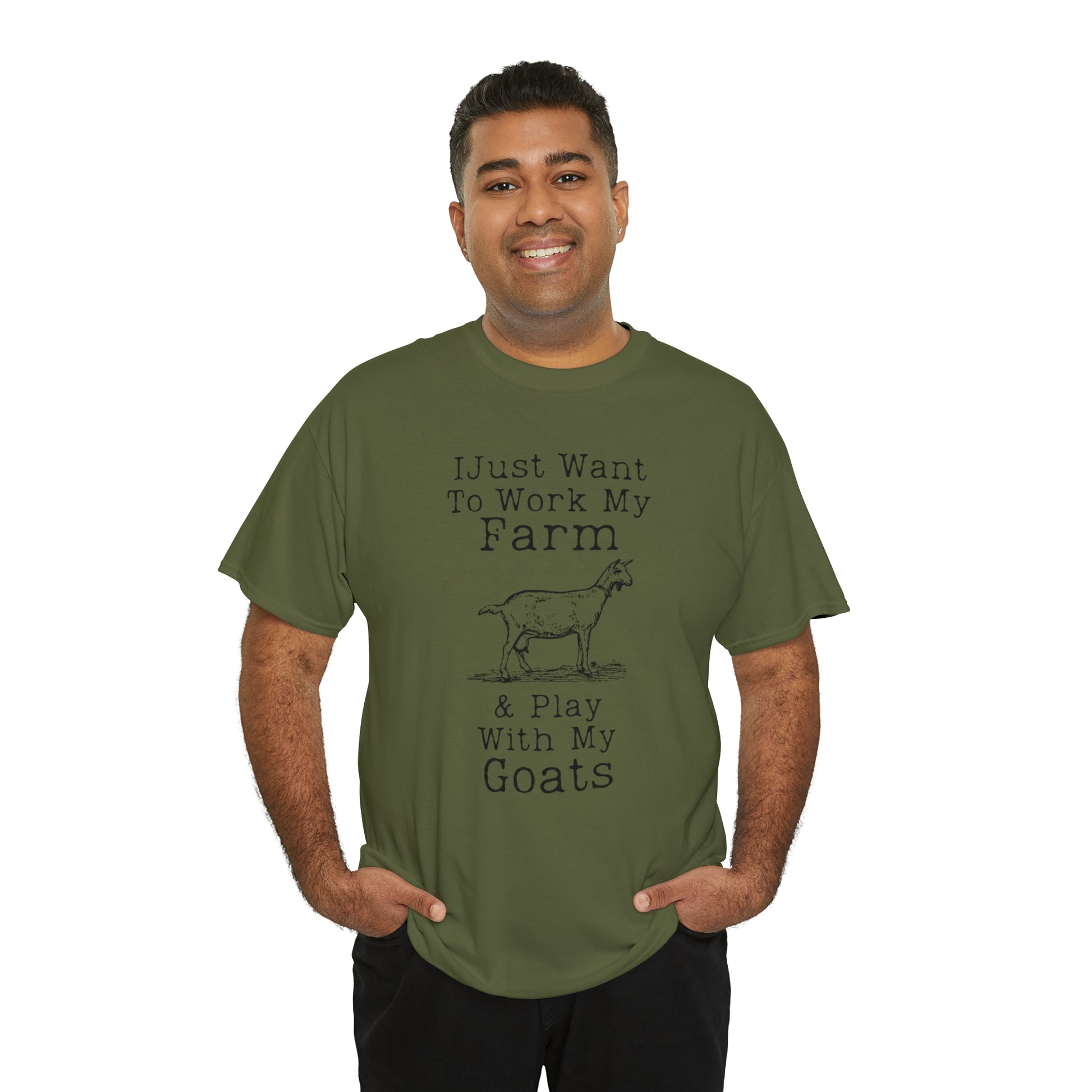 "I Just Want To Work My Farm & Play With My Goats" T-Shirt - Weave Got Gifts - Unique Gifts You Won’t Find Anywhere Else!