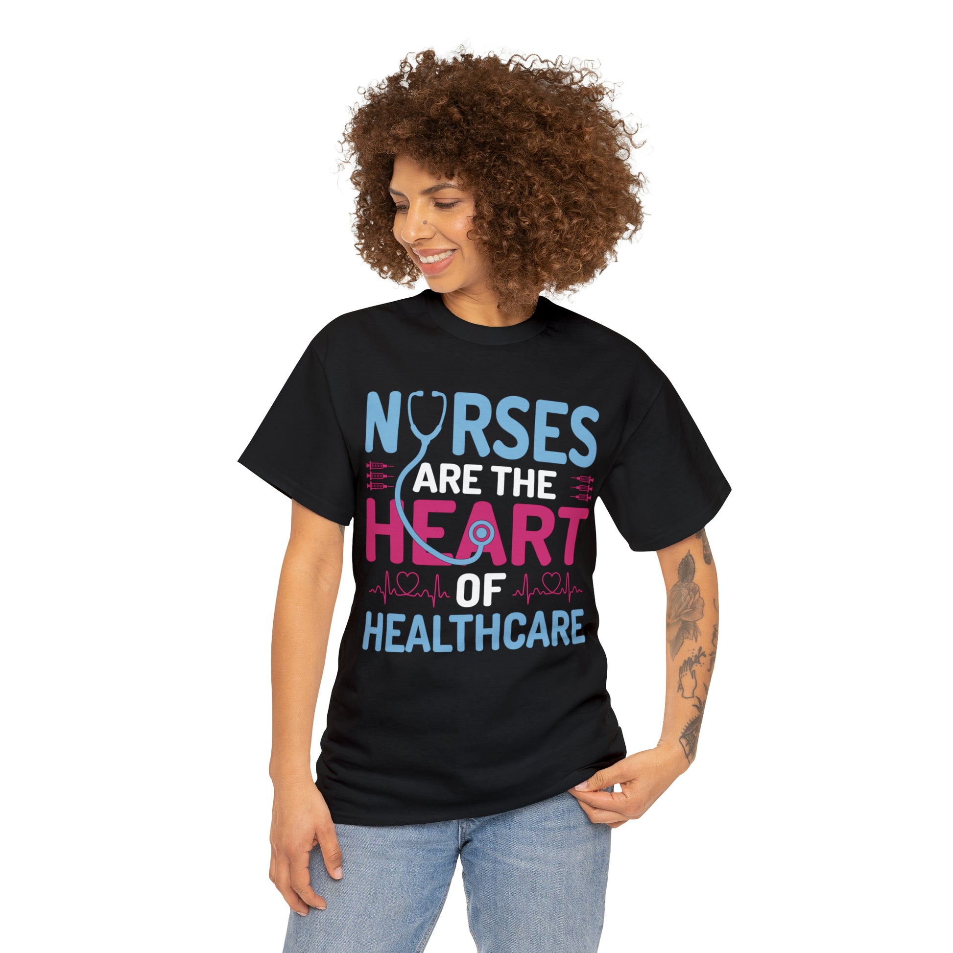 "Nurses Are The Heart Of Healthcare" T-Shirt - Weave Got Gifts - Unique Gifts You Won’t Find Anywhere Else!