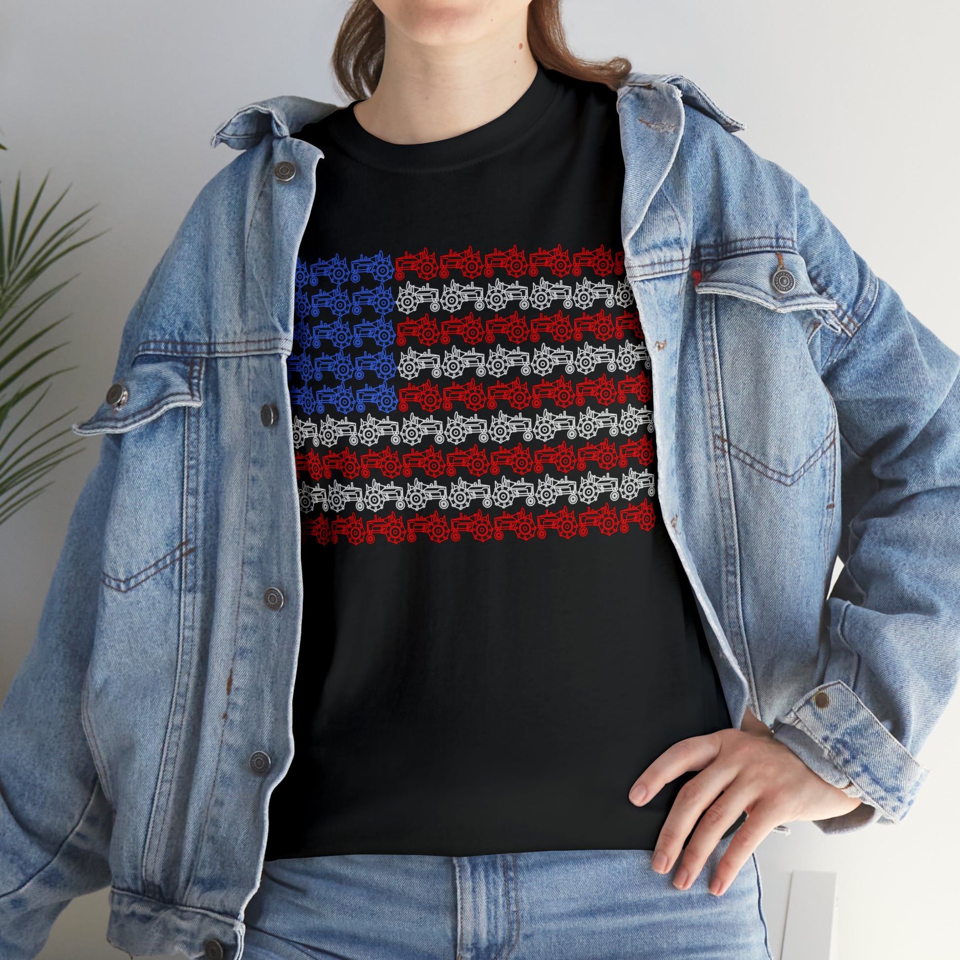 "American Flag Tractors" T-Shirt - Weave Got Gifts - Unique Gifts You Won’t Find Anywhere Else!