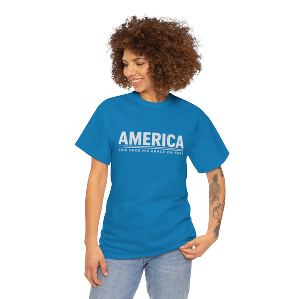 American - God Shed His Grace On Thee: T-Shirt