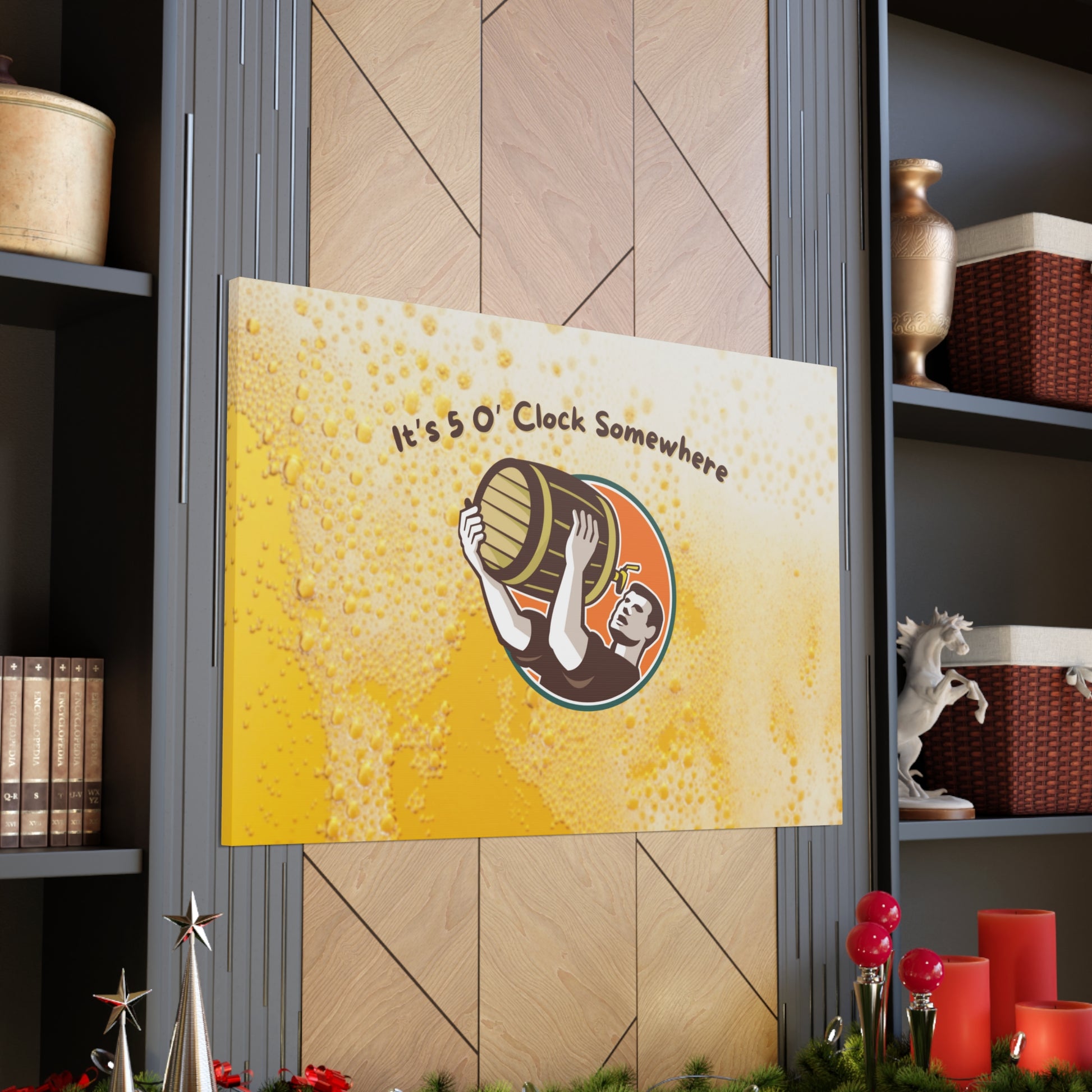 "It's 5 O' Clock Somewhere" Wall Art - Weave Got Gifts - Unique Gifts You Won’t Find Anywhere Else!