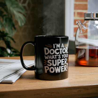 Sarcastic doctor coffee mug for healthcare workers
