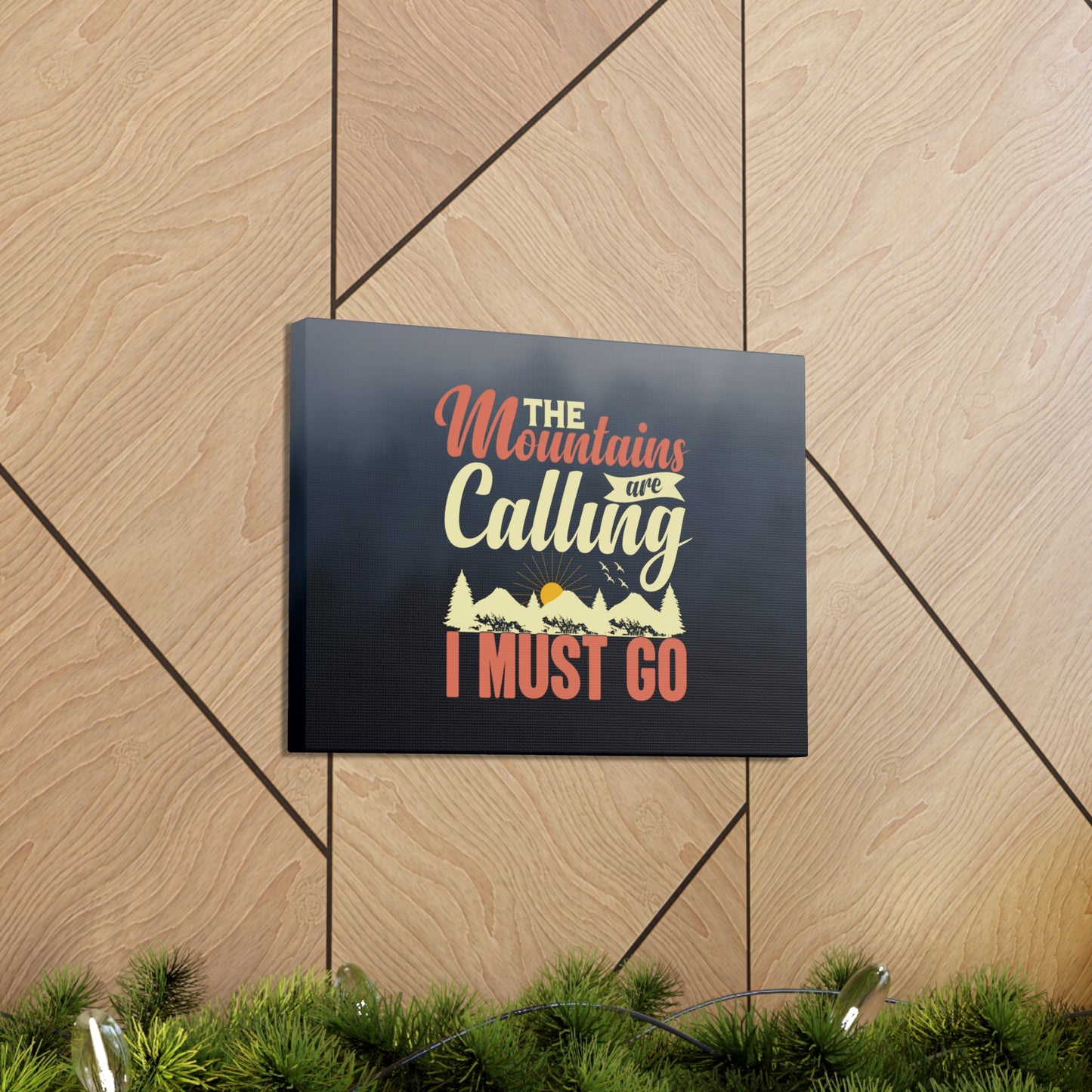 "The Mountains Are Calling" Wall Art - Weave Got Gifts - Unique Gifts You Won’t Find Anywhere Else!