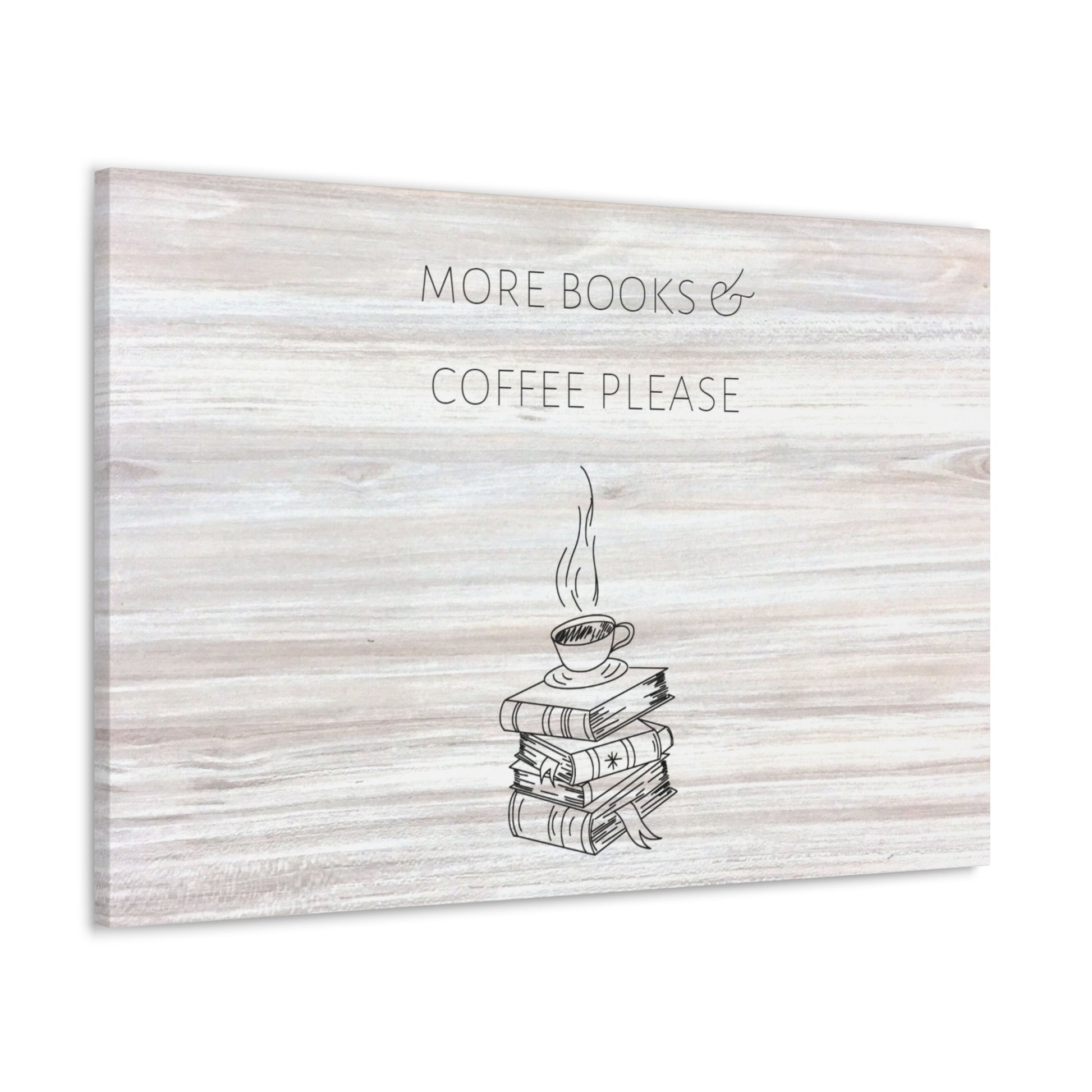 "More Books & Coffee Please" Wall Art - Weave Got Gifts - Unique Gifts You Won’t Find Anywhere Else!