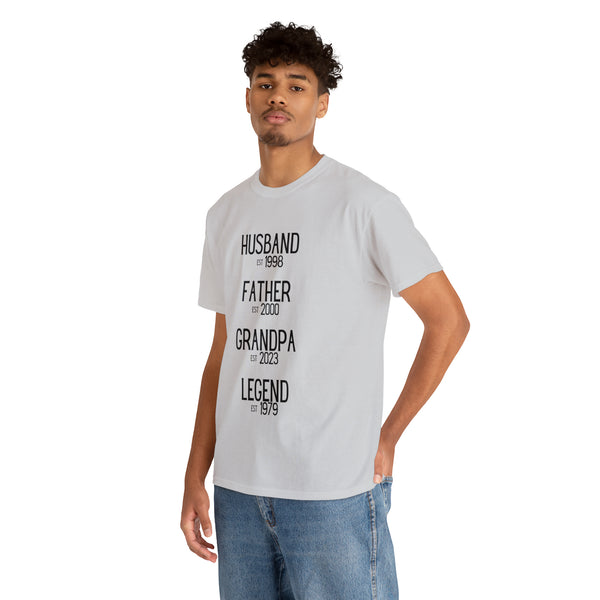 Custom "Husband, Father, Grandpa, Established" T-Shirt - Weave Got Gifts - Unique Gifts You Won’t Find Anywhere Else!