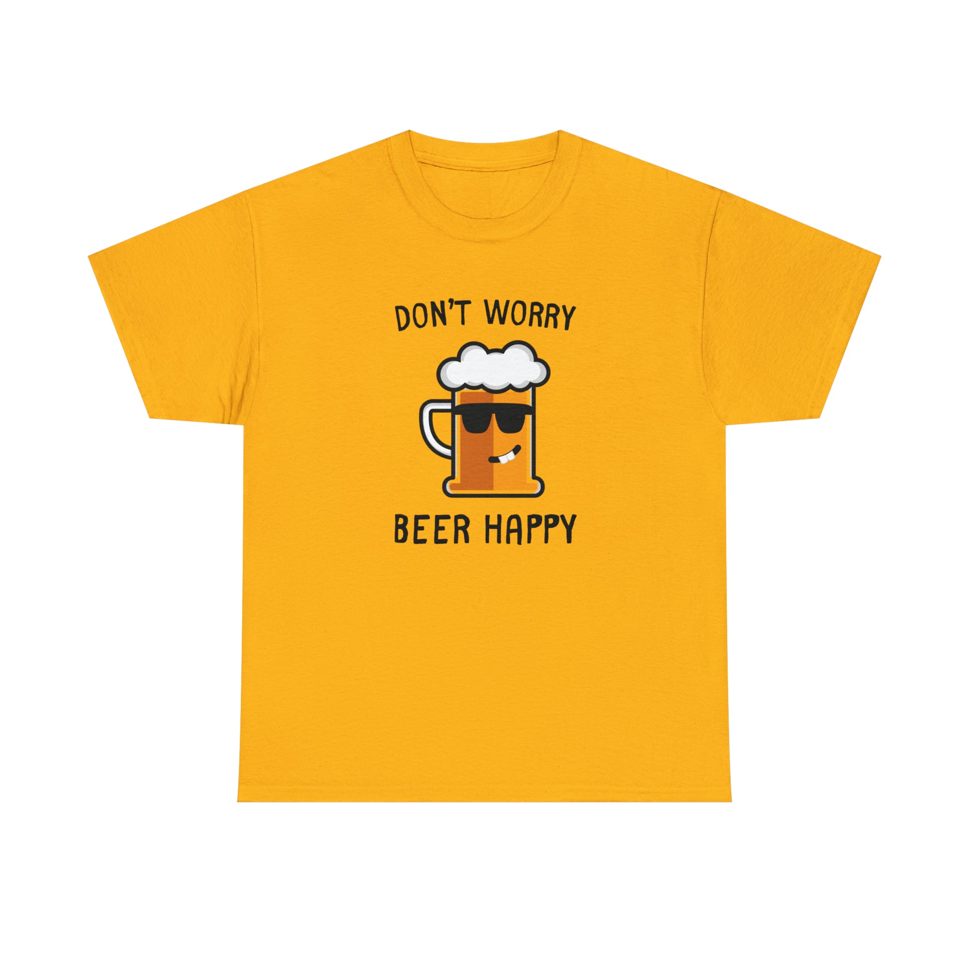 Beer lover t-shirt with happy beer mug design
