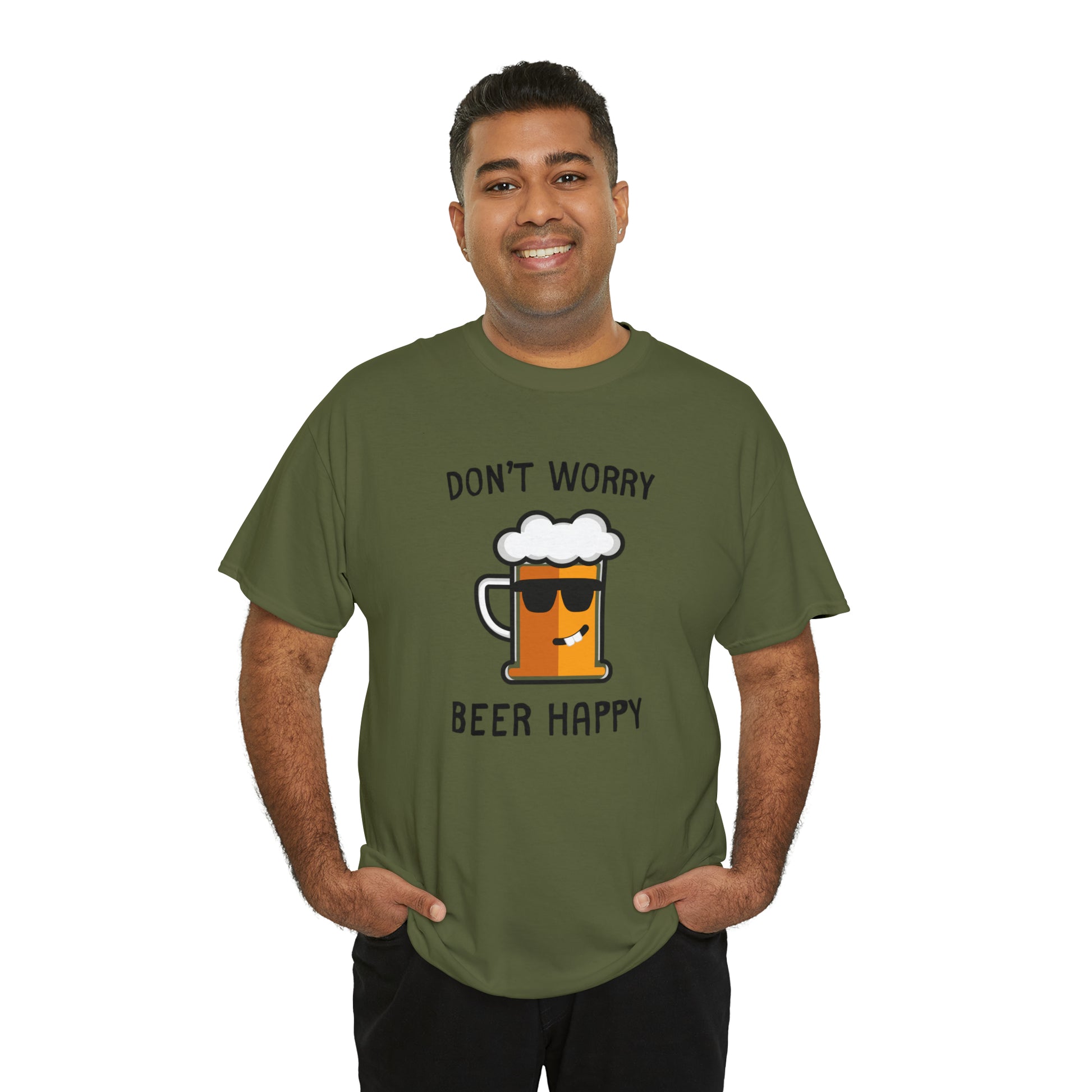 "Don't Worry, Beer Happy" T-Shirt - Weave Got Gifts - Unique Gifts You Won’t Find Anywhere Else!