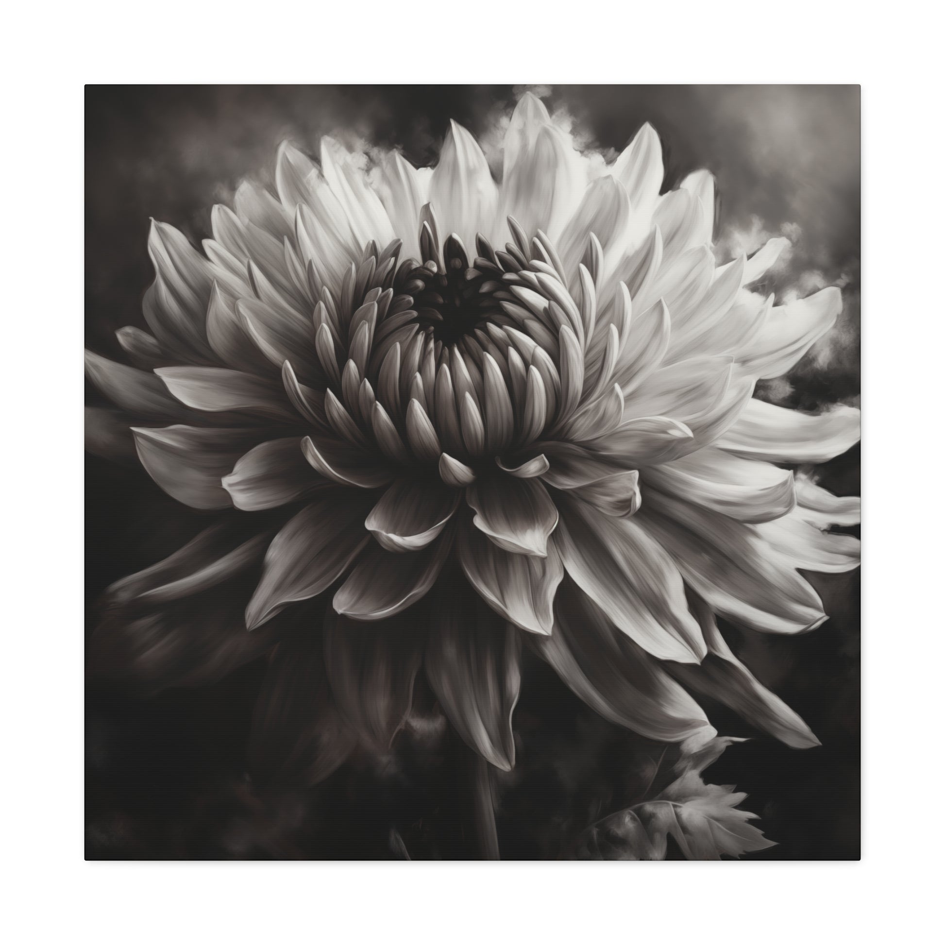 Tranquil White Flower Canvas for Home Decor