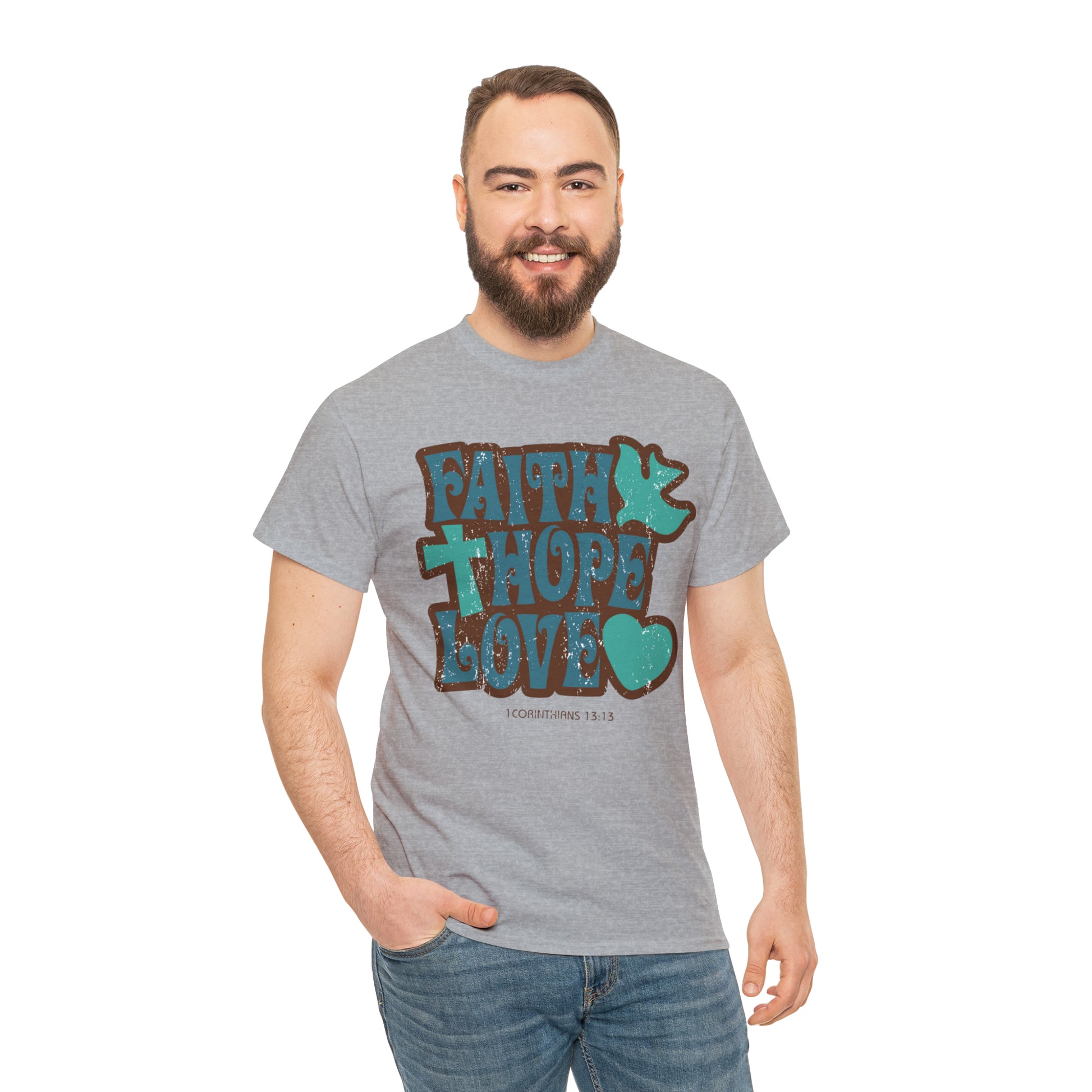 "Faith, Hope, Love" T-Shirt - Weave Got Gifts - Unique Gifts You Won’t Find Anywhere Else!