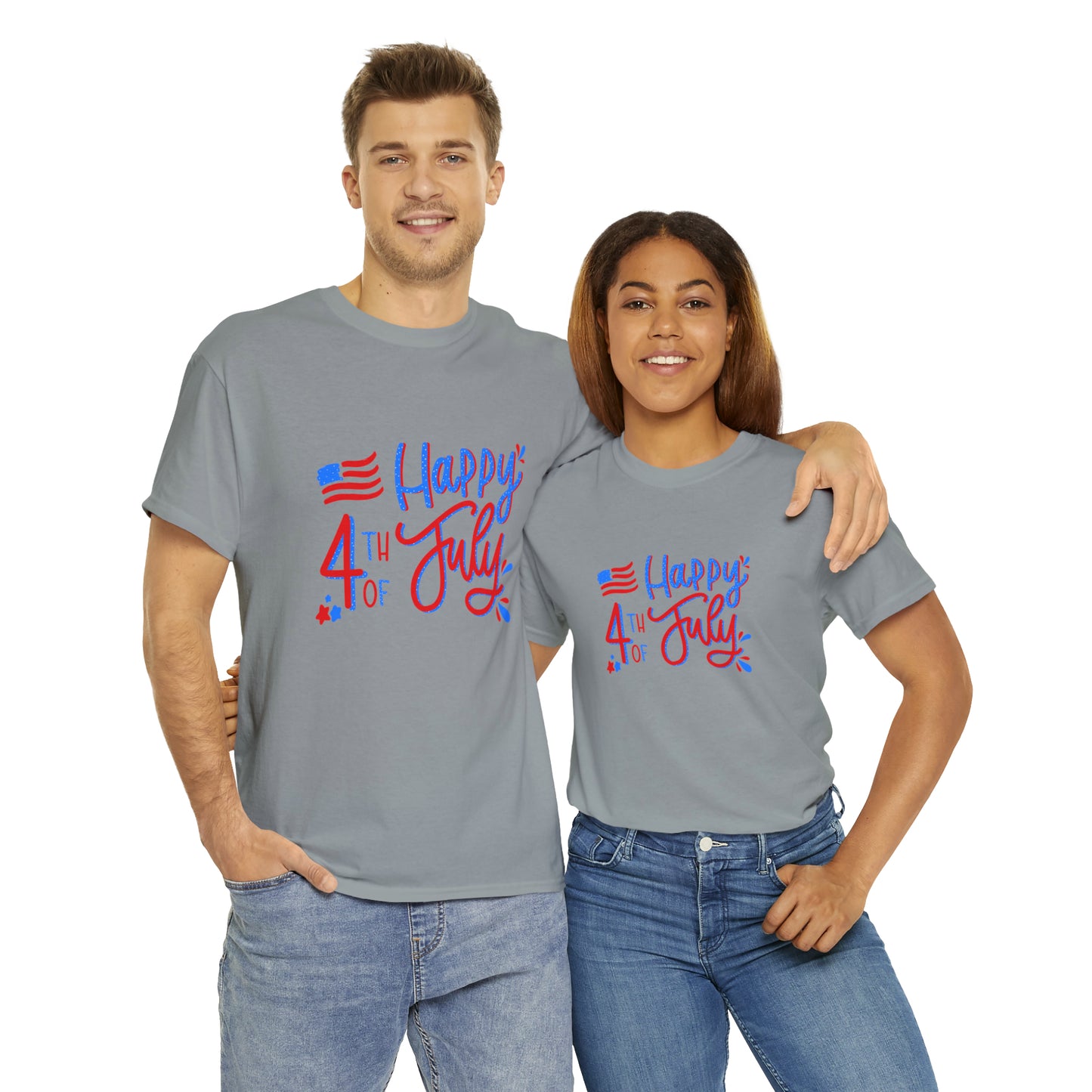 "Happy 4th Of July" T-Shirt - Weave Got Gifts - Unique Gifts You Won’t Find Anywhere Else!