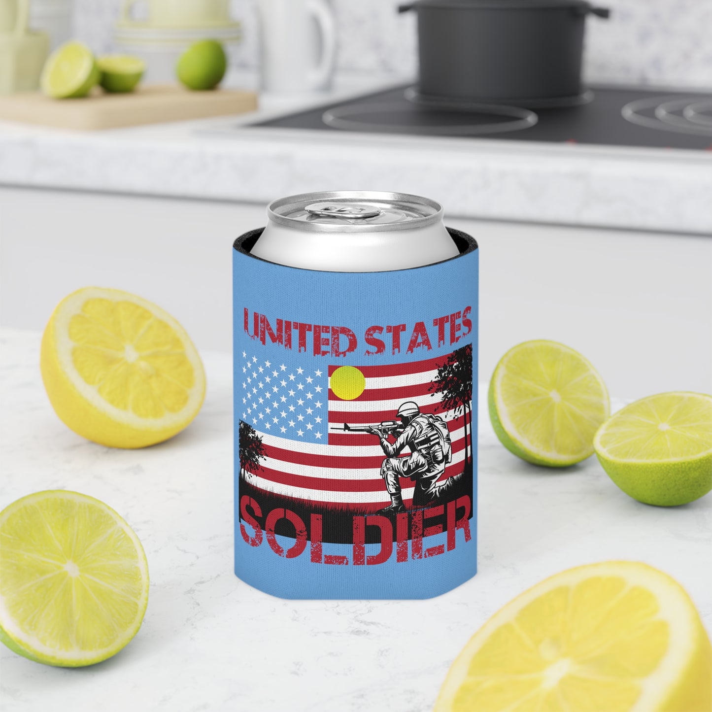 "United States Soldier" Can Cooler - Weave Got Gifts - Unique Gifts You Won’t Find Anywhere Else!