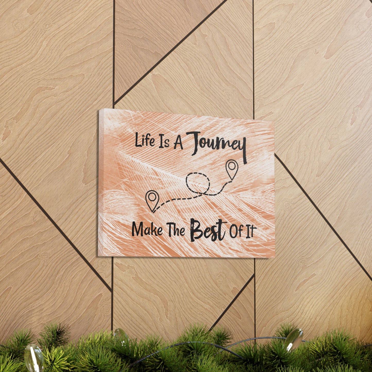 "Life Is A Journey, Make The Best Of It" Wall Art - Weave Got Gifts - Unique Gifts You Won’t Find Anywhere Else!