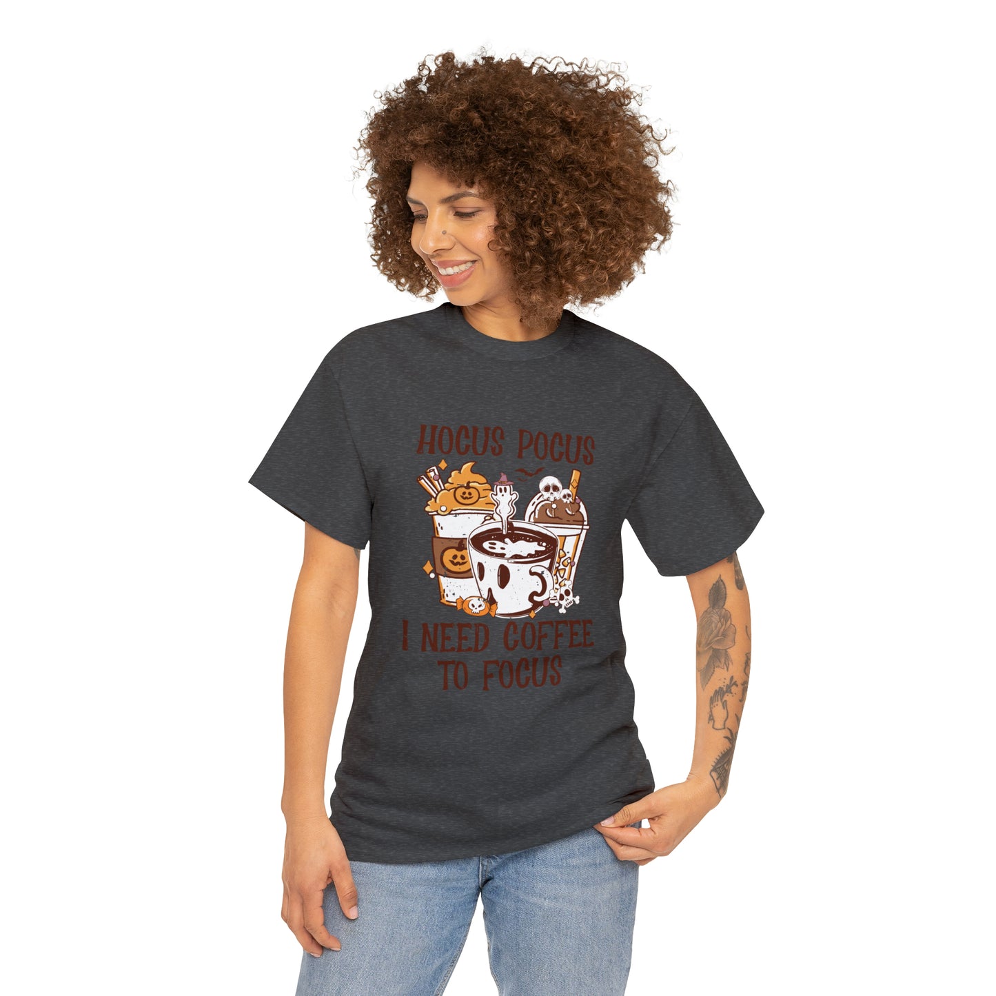 "Hocus Pocus, I Need Coffee To Focus" T-Shirt - Weave Got Gifts - Unique Gifts You Won’t Find Anywhere Else!