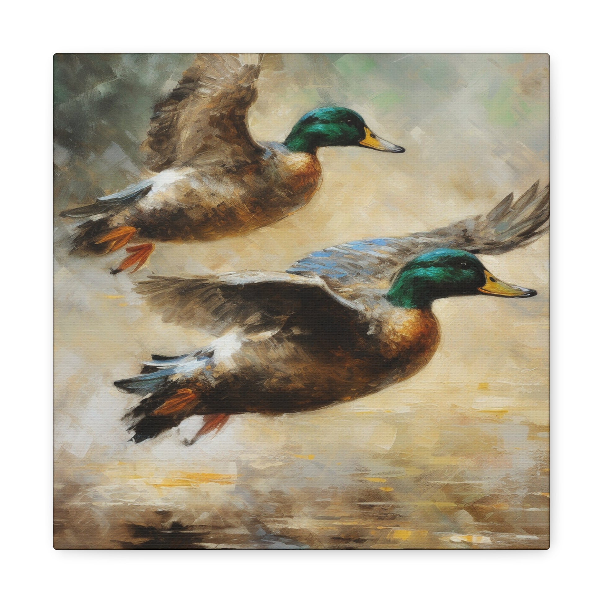 "Pair Of Ducks Flying" Wall Art - Weave Got Gifts - Unique Gifts You Won’t Find Anywhere Else!