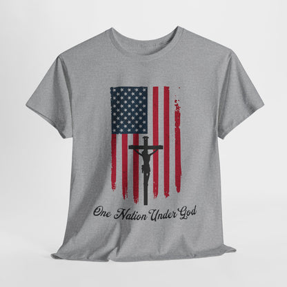 One Nation Under God shirt with classic American pride design
