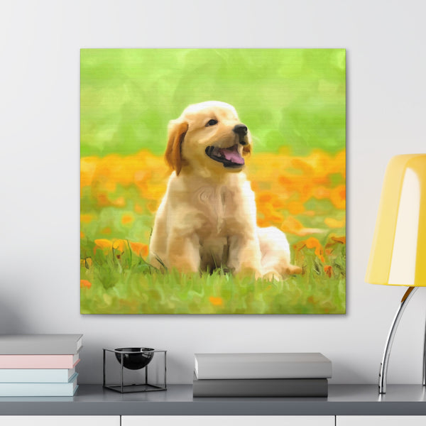 "Dog Painting Photo" Custom Wall Art - Weave Got Gifts - Unique Gifts You Won’t Find Anywhere Else!