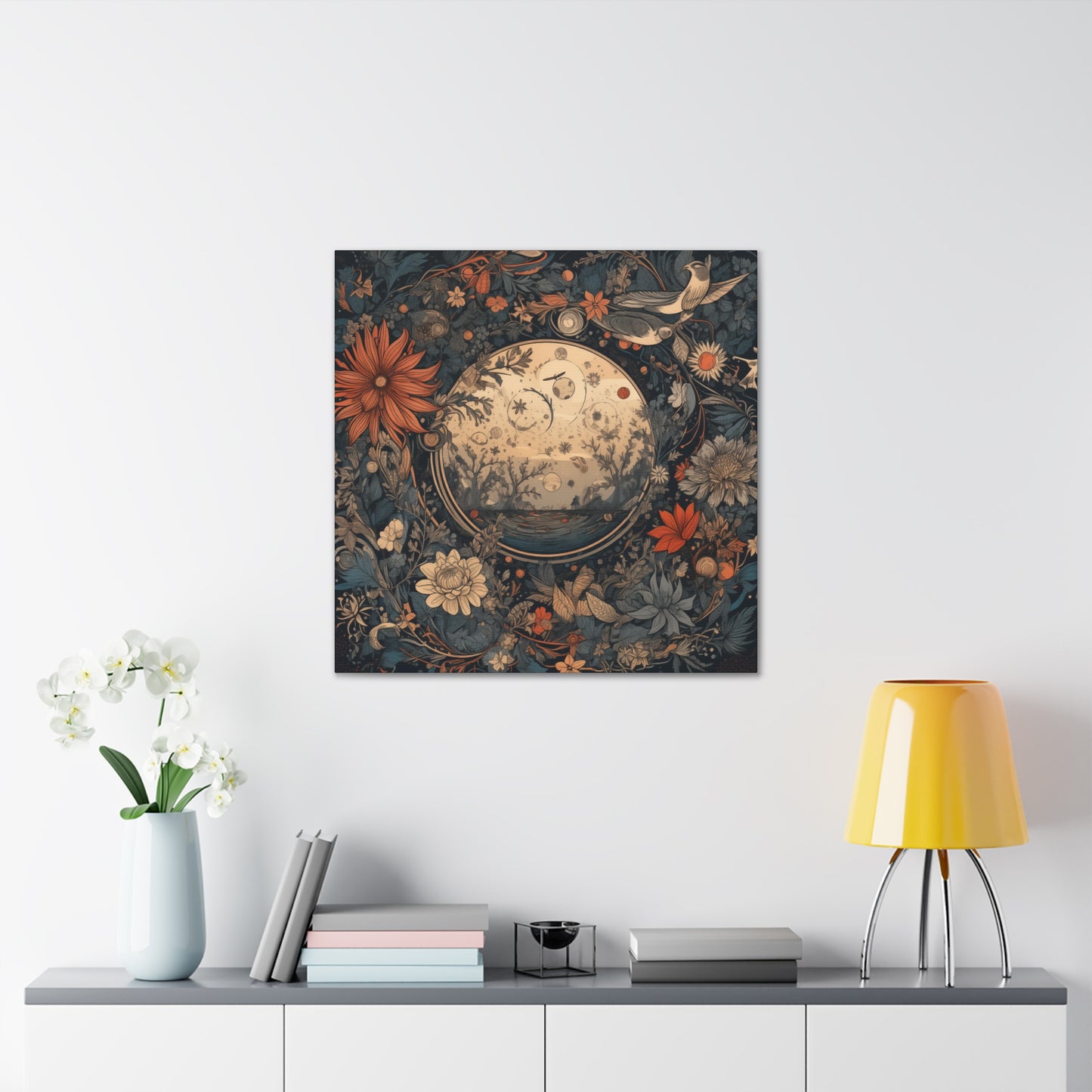 "Floral Celestial" Canvas Print - Weave Got Gifts - Unique Gifts You Won’t Find Anywhere Else!