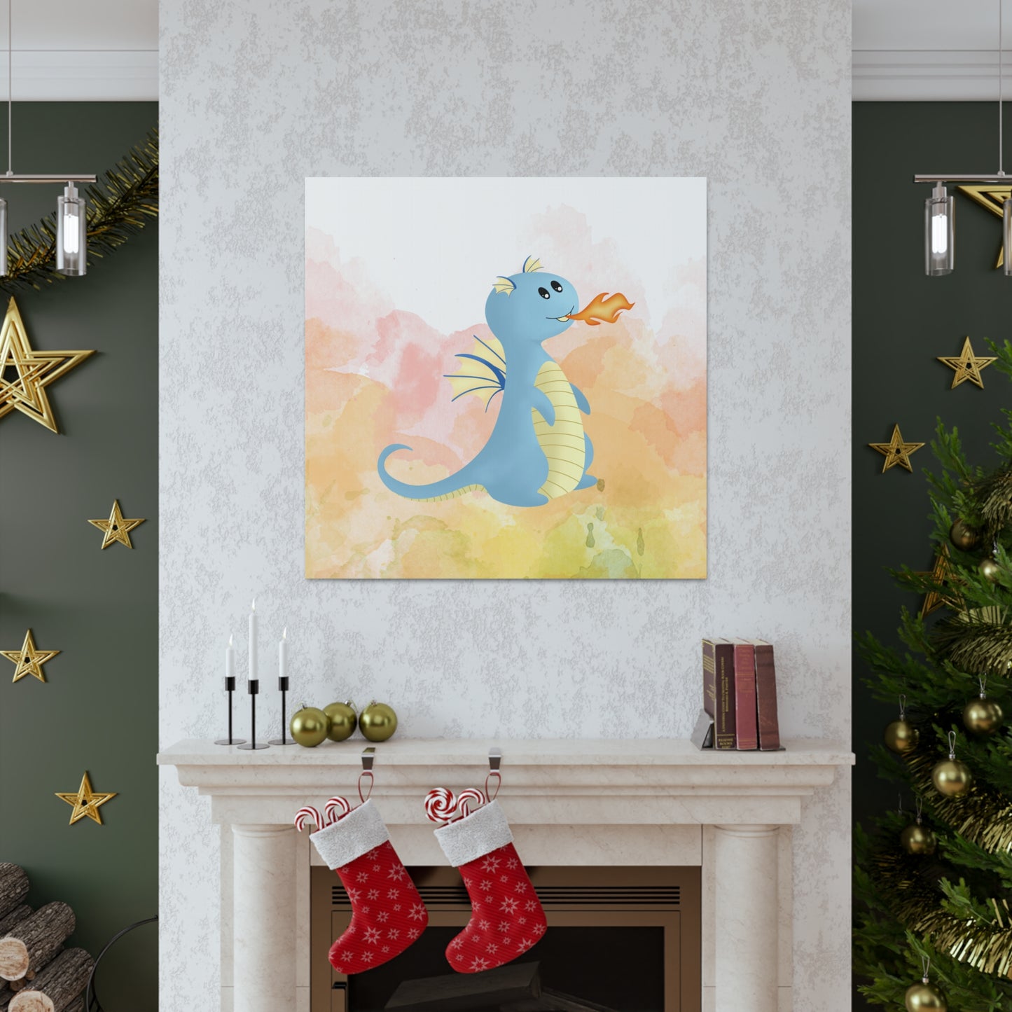 "Fire Dragon" Kids Wall Art - Weave Got Gifts - Unique Gifts You Won’t Find Anywhere Else!