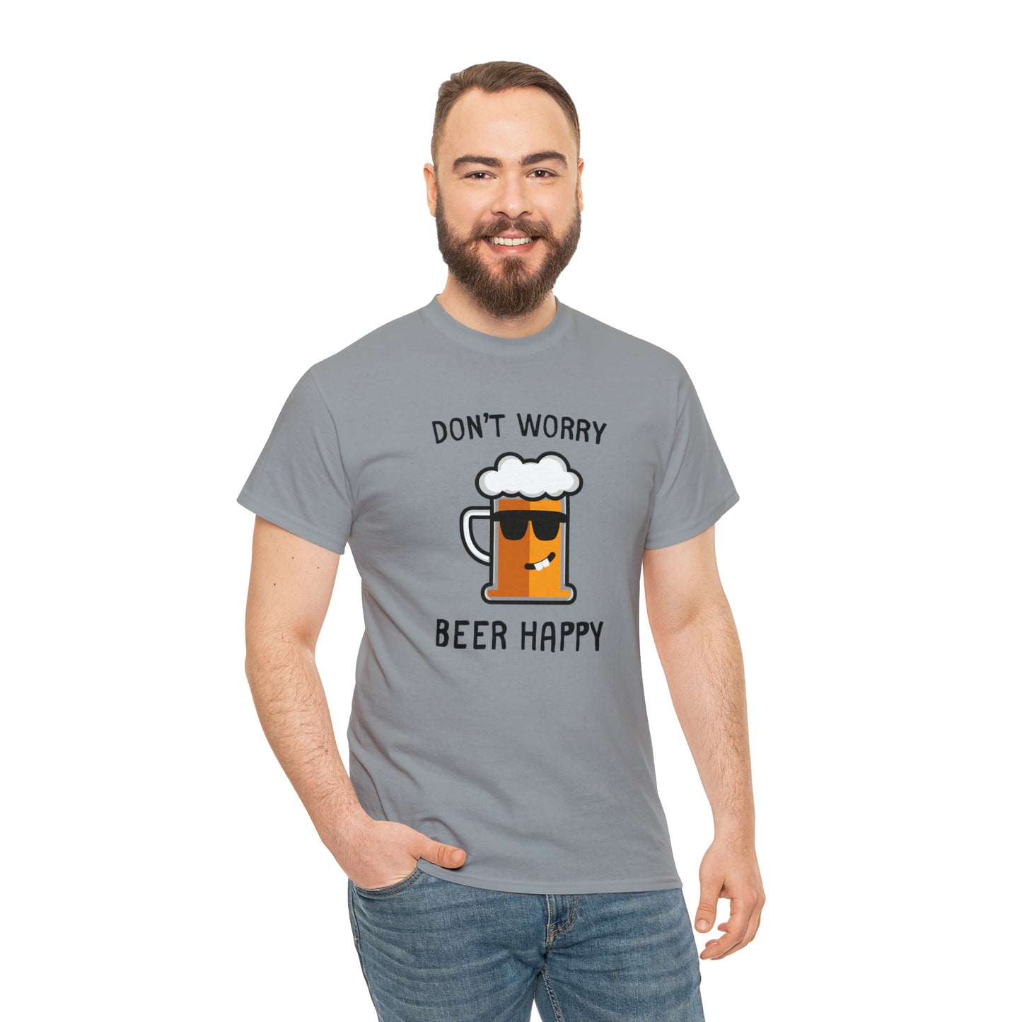 "Don't Worry, Beer Happy" T-Shirt - Weave Got Gifts - Unique Gifts You Won’t Find Anywhere Else!