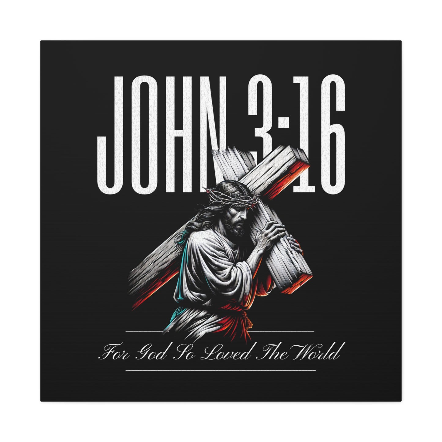 John 3:16 Canvas Wall Art