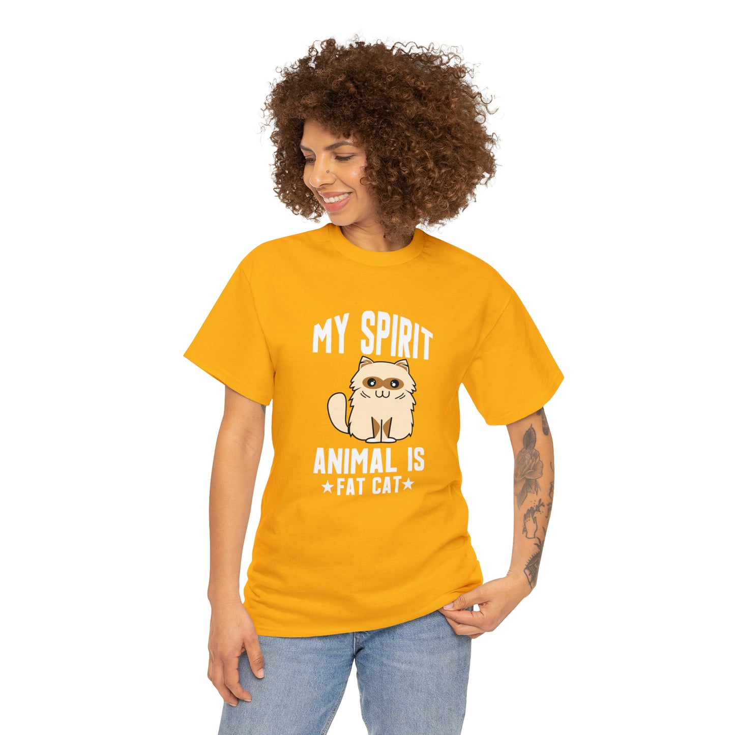 "Fat Cat Spirit Animal" T-Shirt - Weave Got Gifts - Unique Gifts You Won’t Find Anywhere Else!