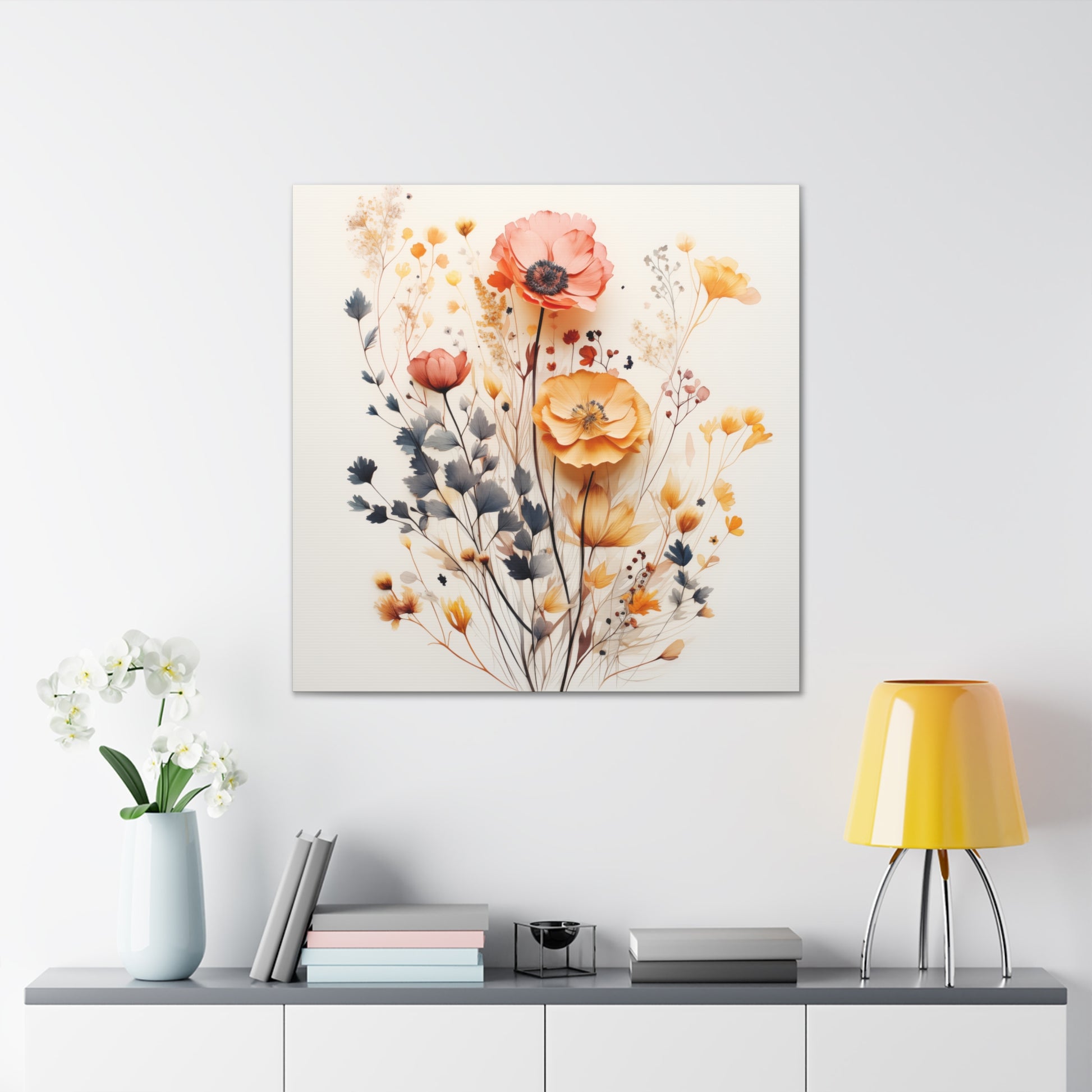 "Watercolor Flowers" Wall Art - Weave Got Gifts - Unique Gifts You Won’t Find Anywhere Else!