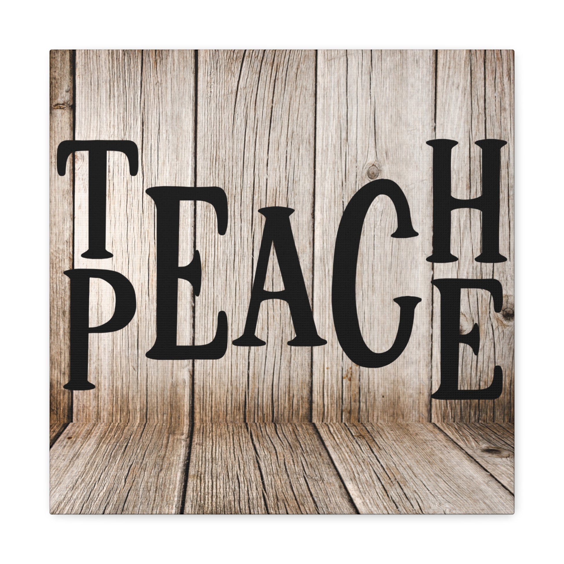 "Teach Peace" Rustic Wall Art - Weave Got Gifts - Unique Gifts You Won’t Find Anywhere Else!