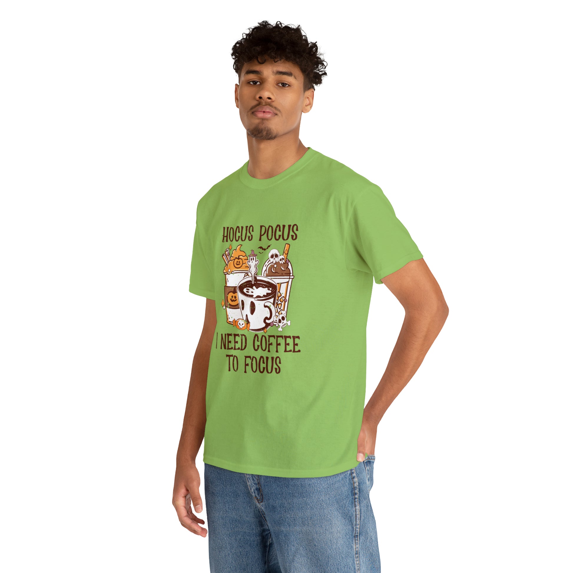 "Hocus Pocus, I Need Coffee To Focus" T-Shirt - Weave Got Gifts - Unique Gifts You Won’t Find Anywhere Else!