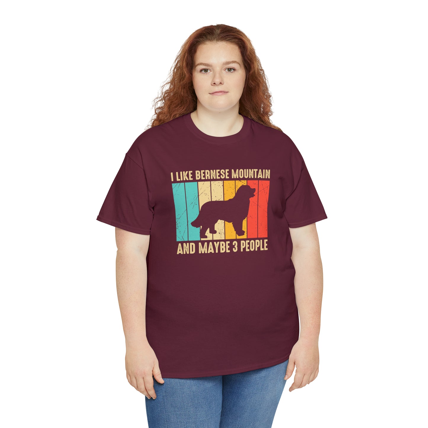 "Bernese Mountain Dog & 3 People" T-Shirt - Weave Got Gifts - Unique Gifts You Won’t Find Anywhere Else!