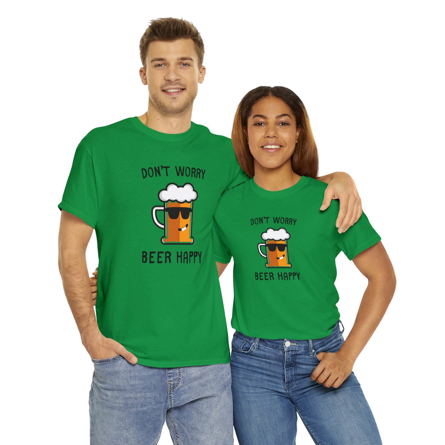 "Don't Worry, Beer Happy" T-Shirt - Weave Got Gifts - Unique Gifts You Won’t Find Anywhere Else!