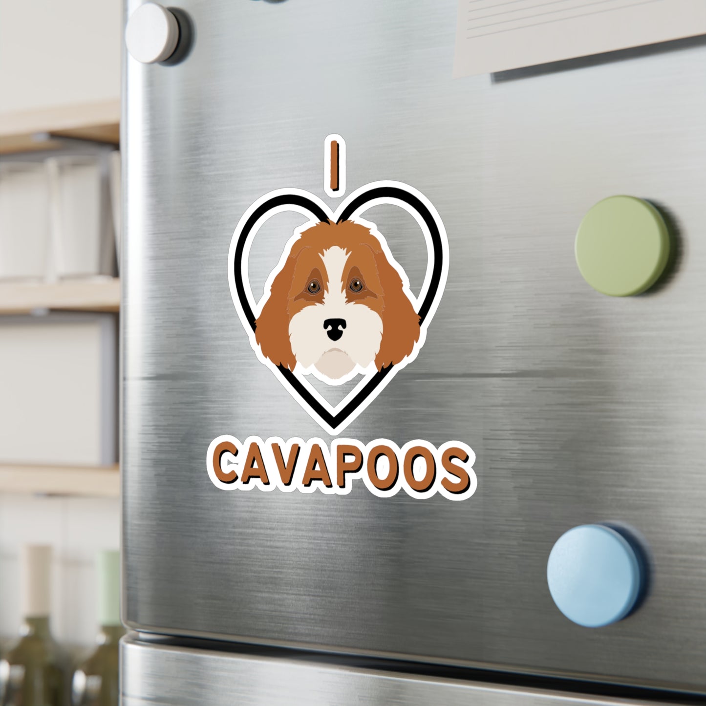 "I Love Cavapoos" Vinyl Decals - Weave Got Gifts - Unique Gifts You Won’t Find Anywhere Else!