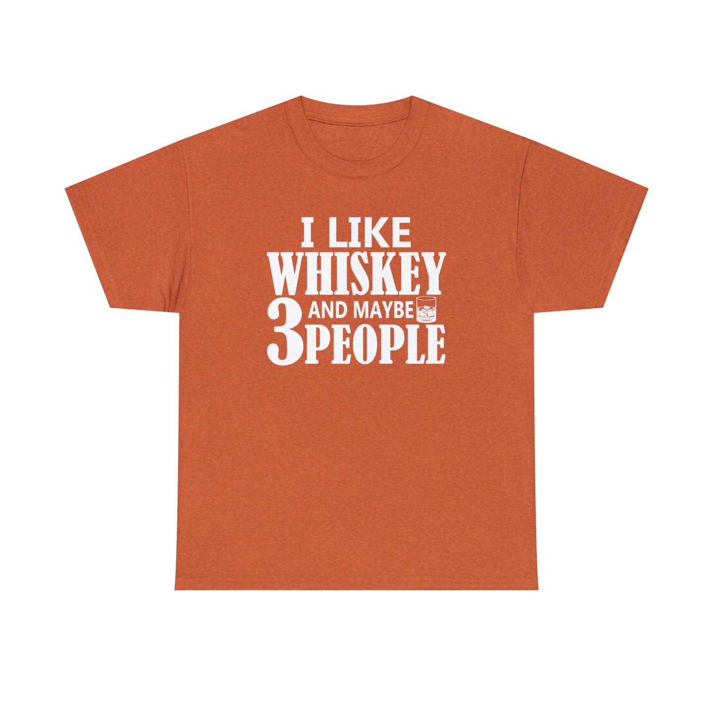 Lighthearted whiskey lover's tee with tear-away label for comfort.