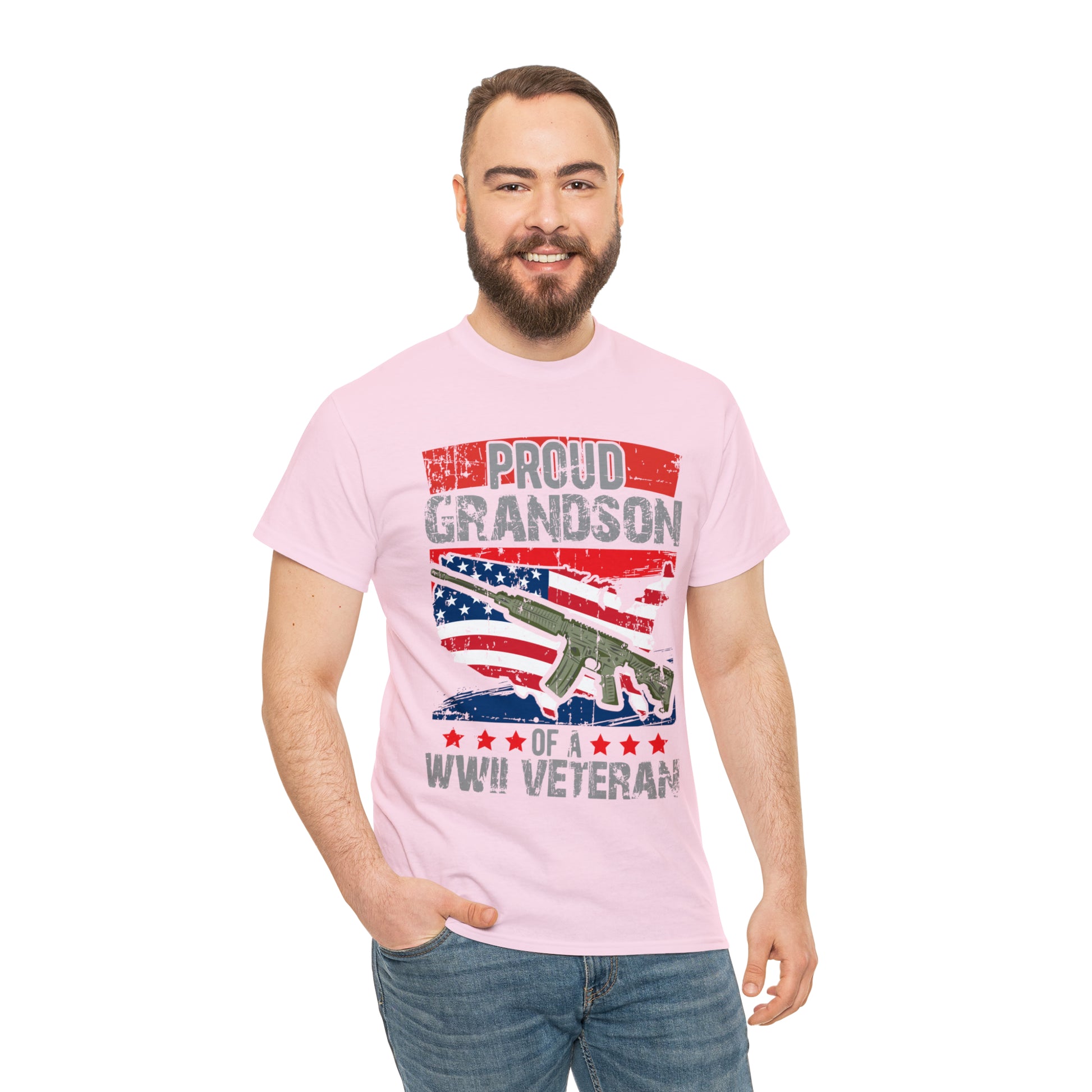 "Grandson Of WW2 Veteran" T-Shirt - Weave Got Gifts - Unique Gifts You Won’t Find Anywhere Else!