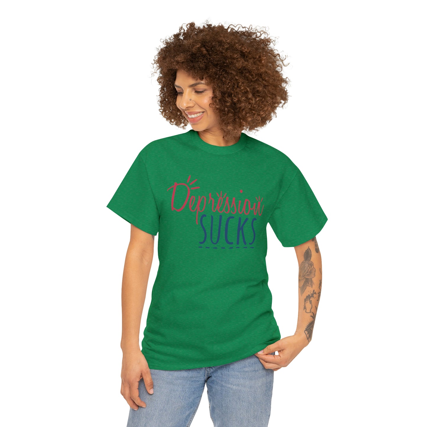 "Depression Sucks" T-Shirt - Weave Got Gifts - Unique Gifts You Won’t Find Anywhere Else!