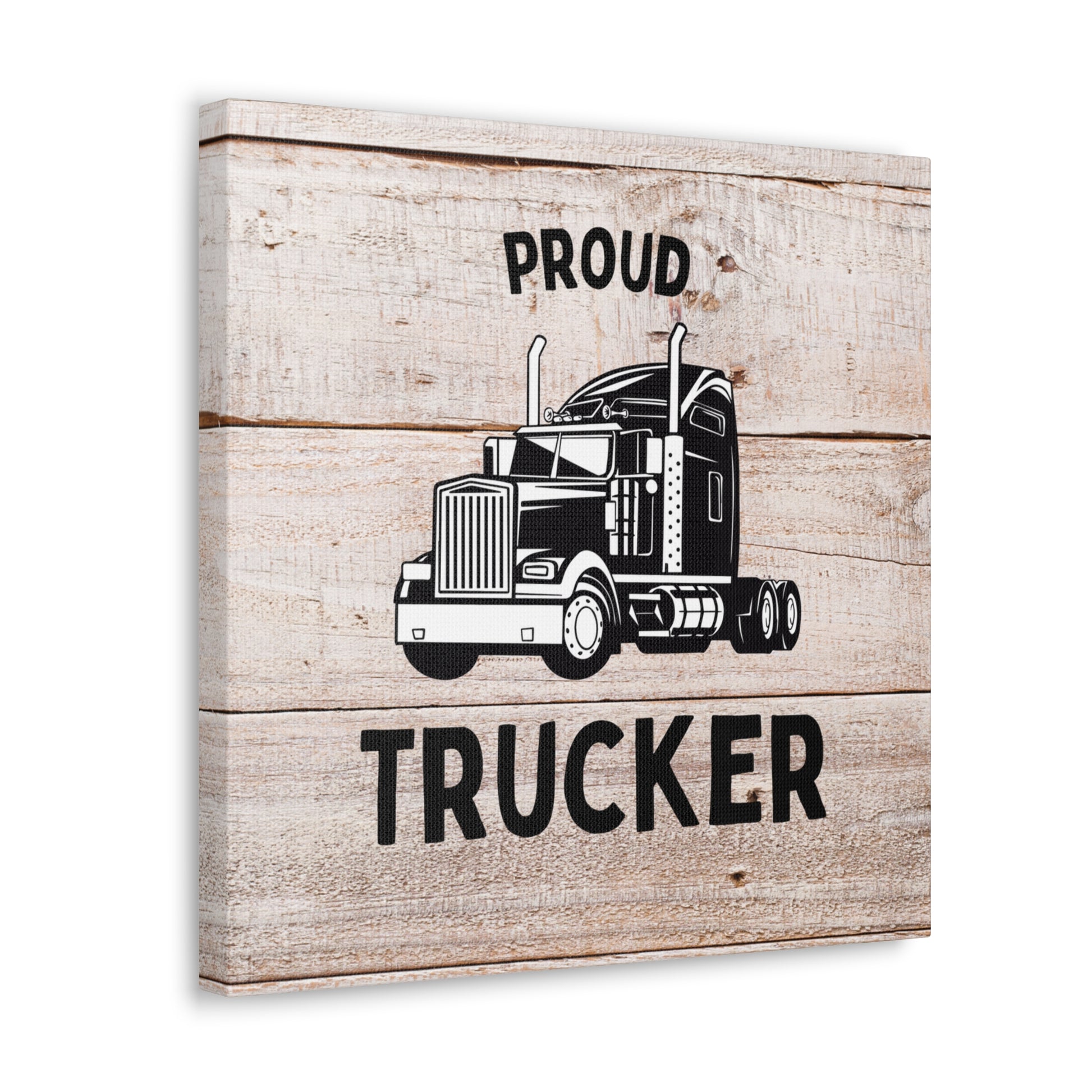 "Proud Trucker" Wall Art - Weave Got Gifts - Unique Gifts You Won’t Find Anywhere Else!