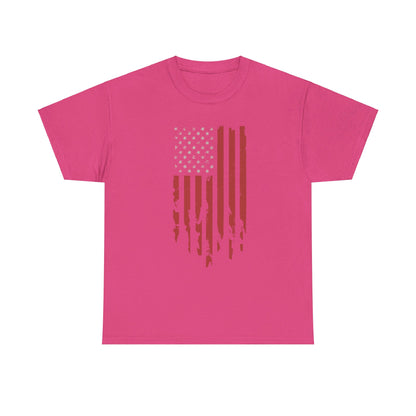 Rustic flag t-shirt for American patriots