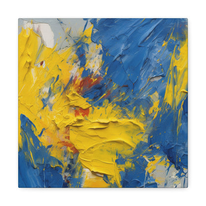 "Abstract Blue & Yellow" Wall Art - Weave Got Gifts - Unique Gifts You Won’t Find Anywhere Else!