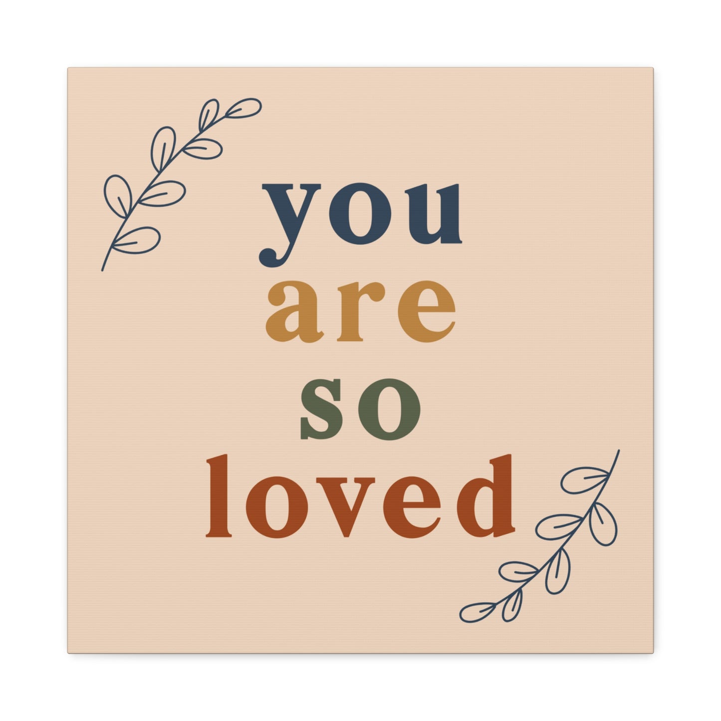 Stylish you are loved art for baby showers or new parents
