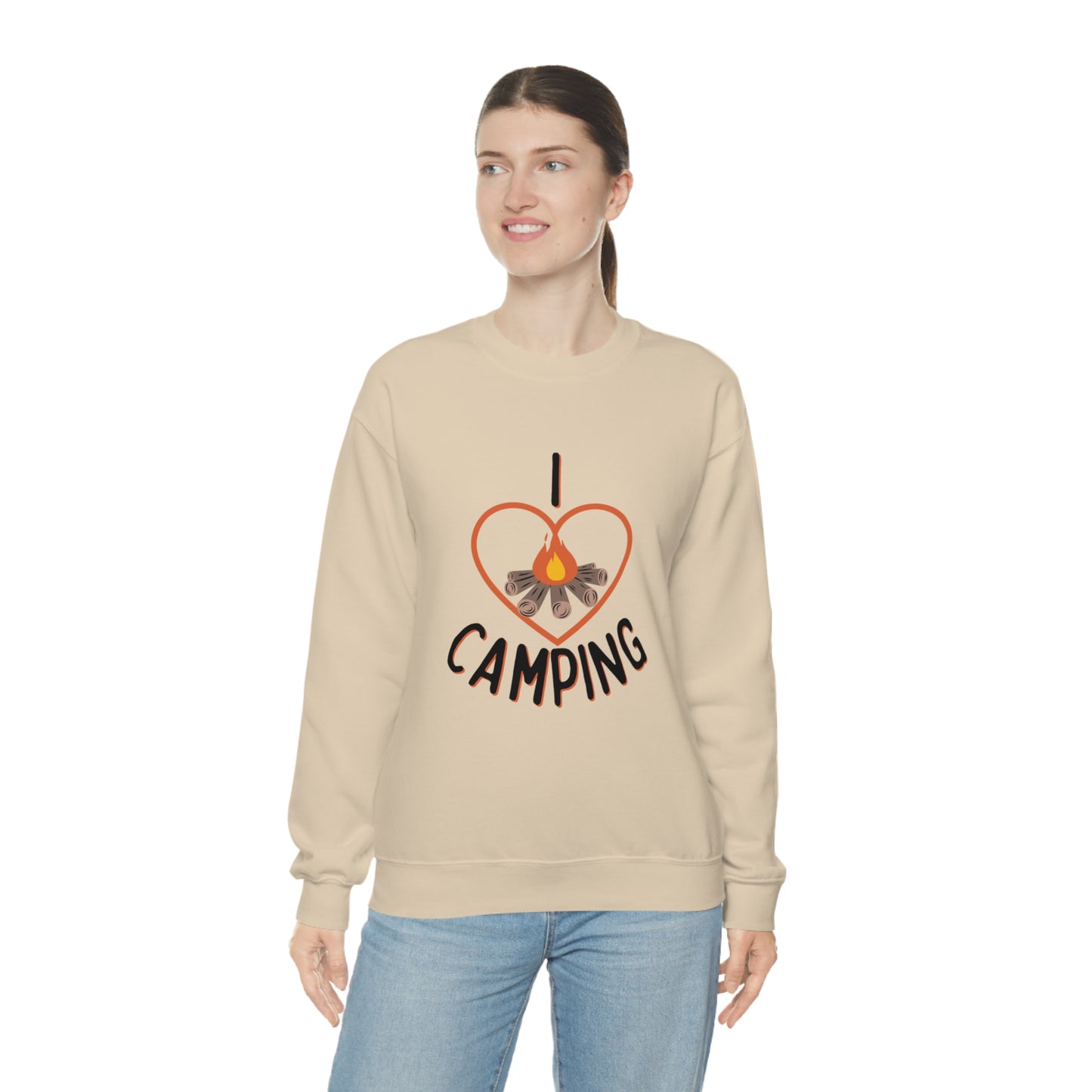 "I Love Camping" Crewneck Sweatshirt - Weave Got Gifts - Unique Gifts You Won’t Find Anywhere Else!