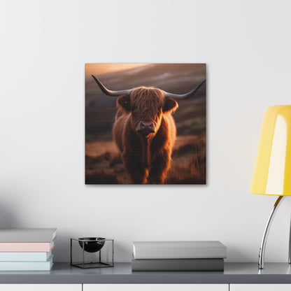 Highland cow and nature wall art for living rooms
