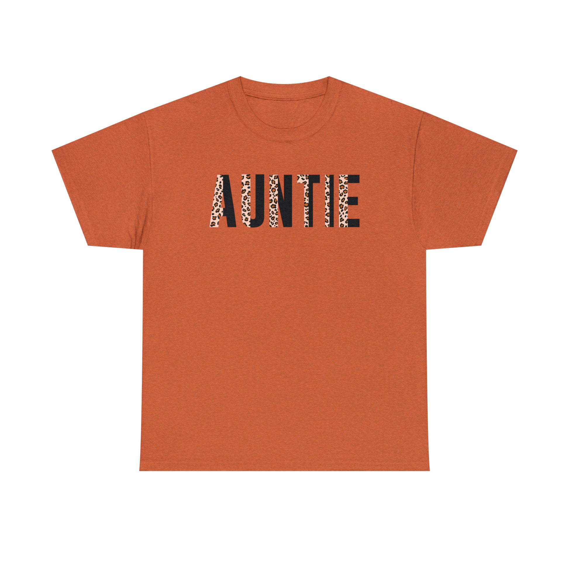 Auntie t-shirt with trendy cheetah design
