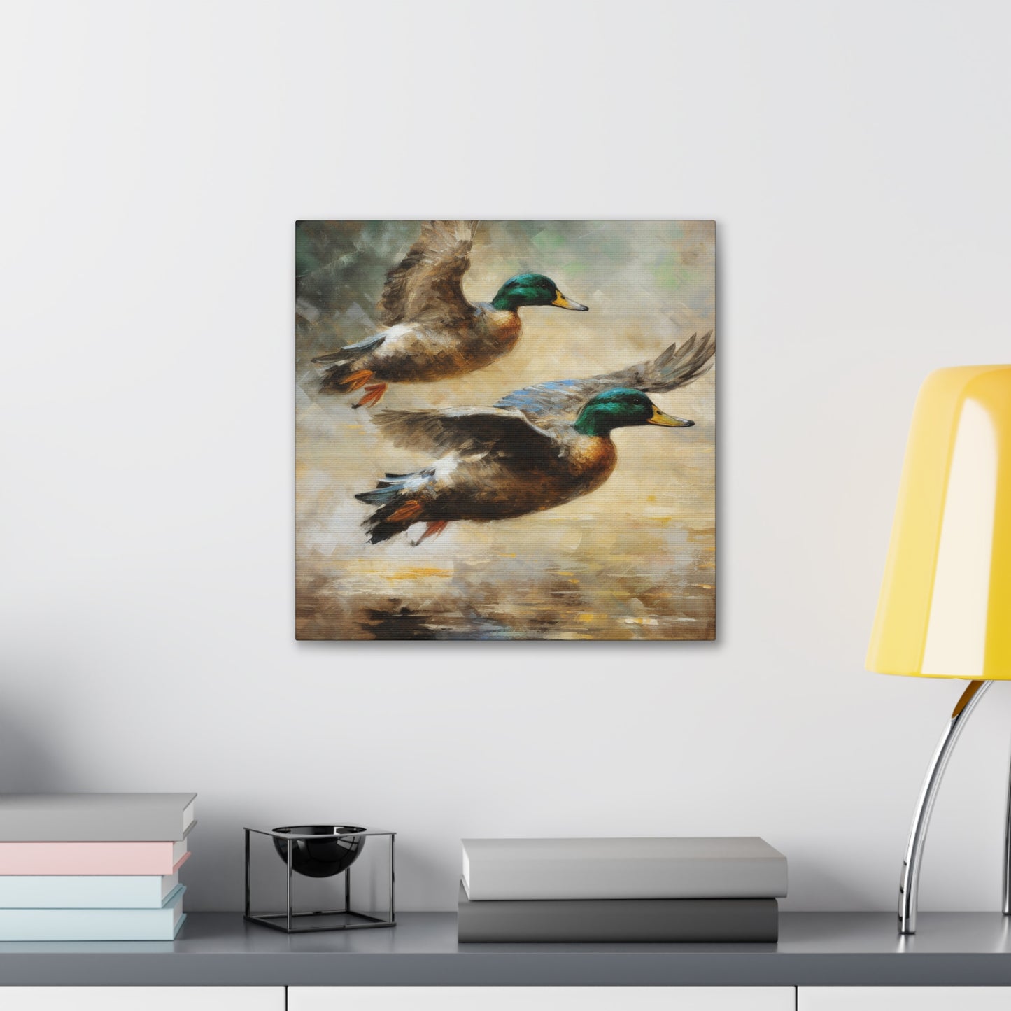 "Pair Of Ducks Flying" Wall Art - Weave Got Gifts - Unique Gifts You Won’t Find Anywhere Else!