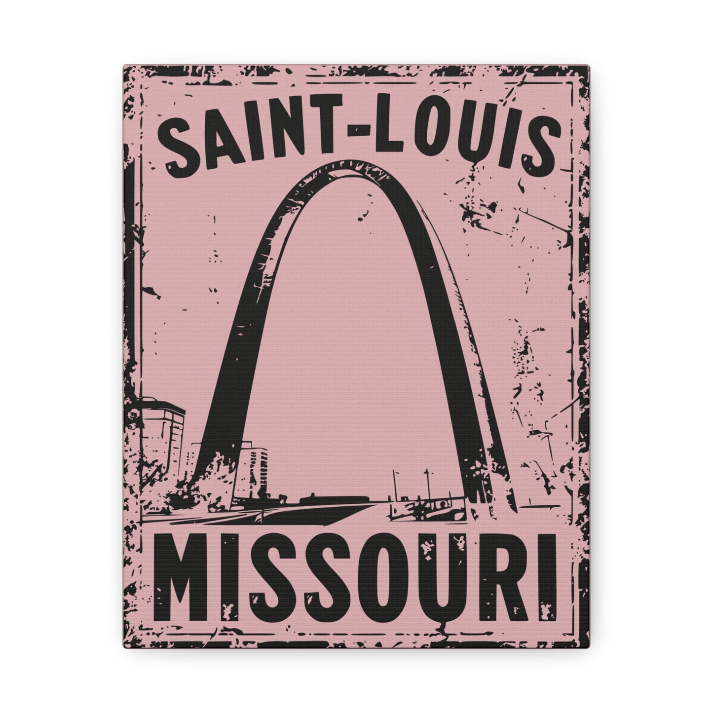 STL Arch grunge design on canvas
