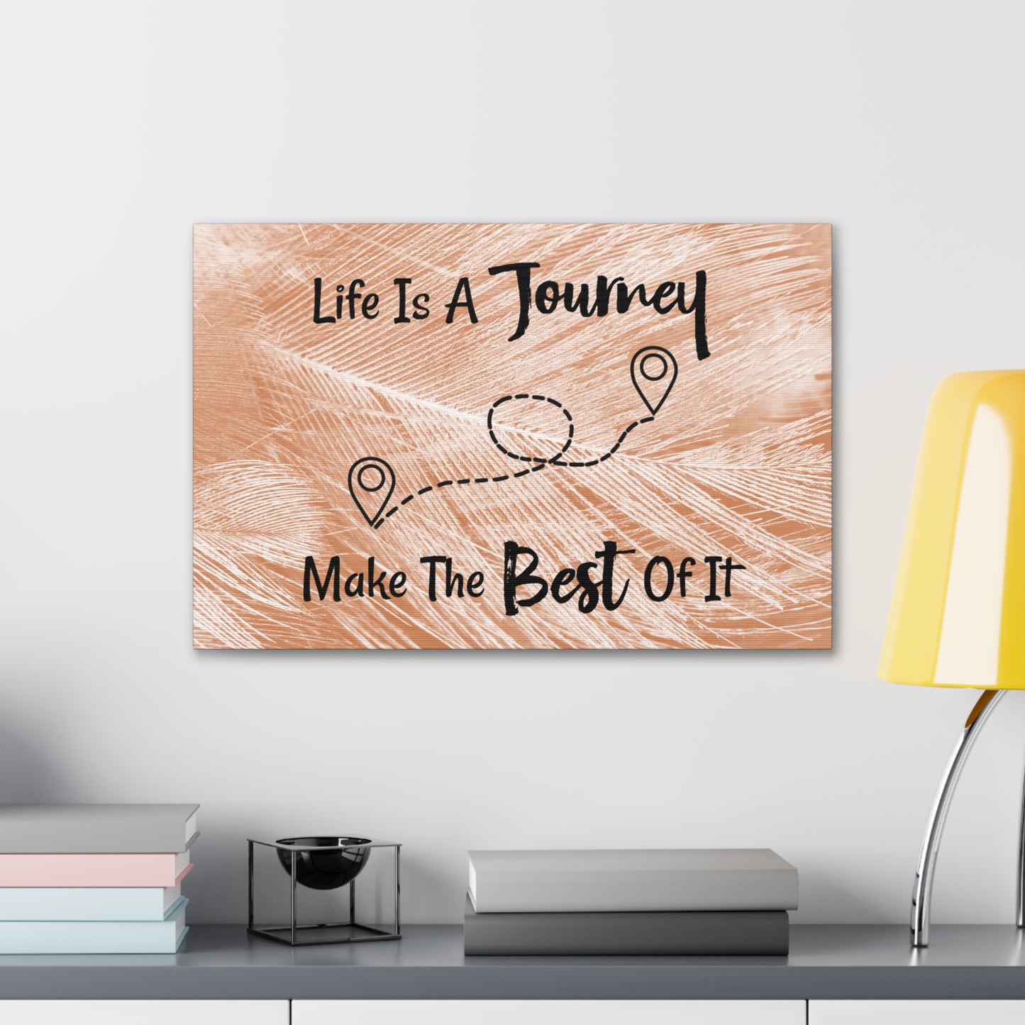 "Life Is A Journey, Make The Best Of It" Wall Art - Weave Got Gifts - Unique Gifts You Won’t Find Anywhere Else!